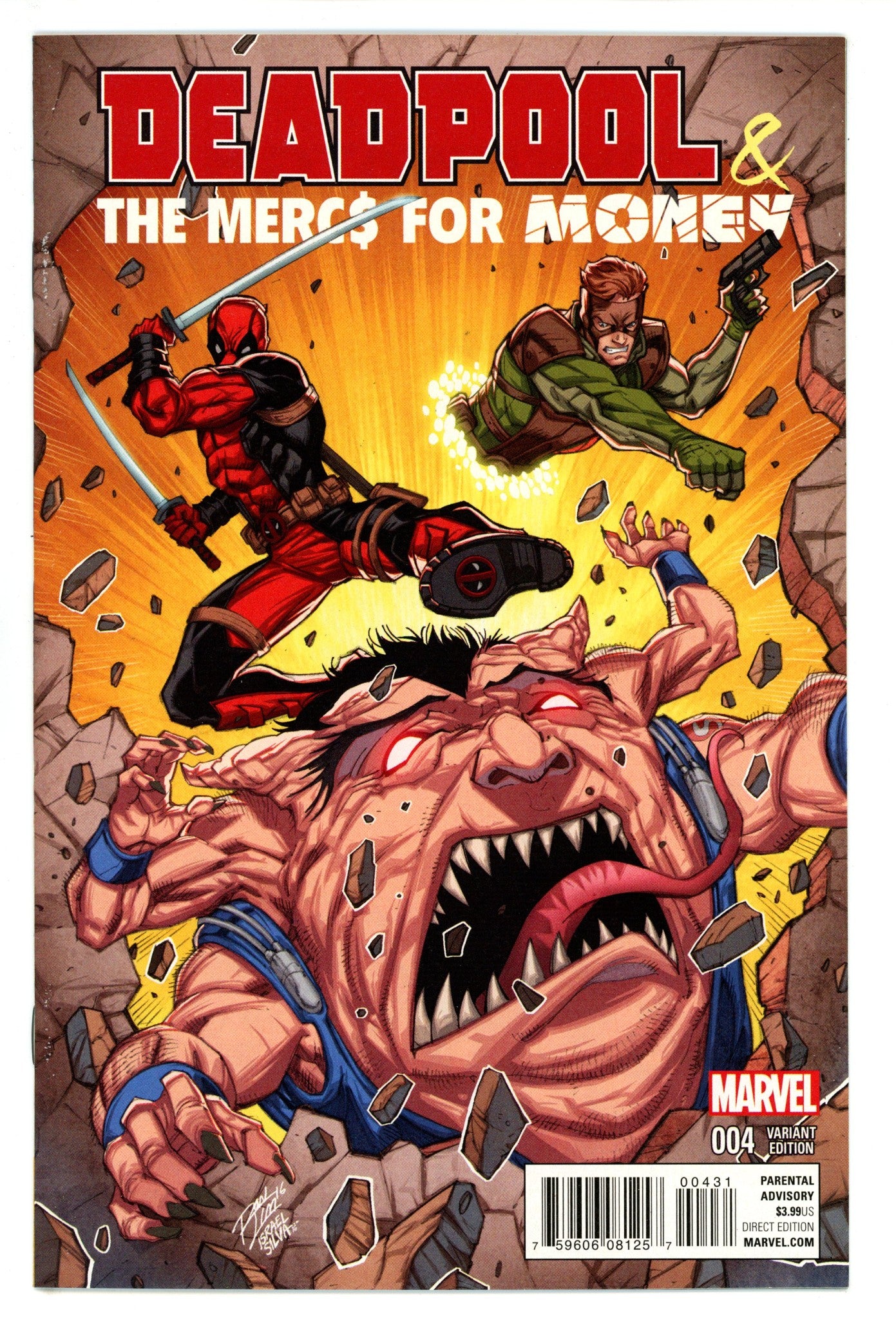 Deadpool and the Mercs for Money 4 High Grade (2016) Lim Variant 