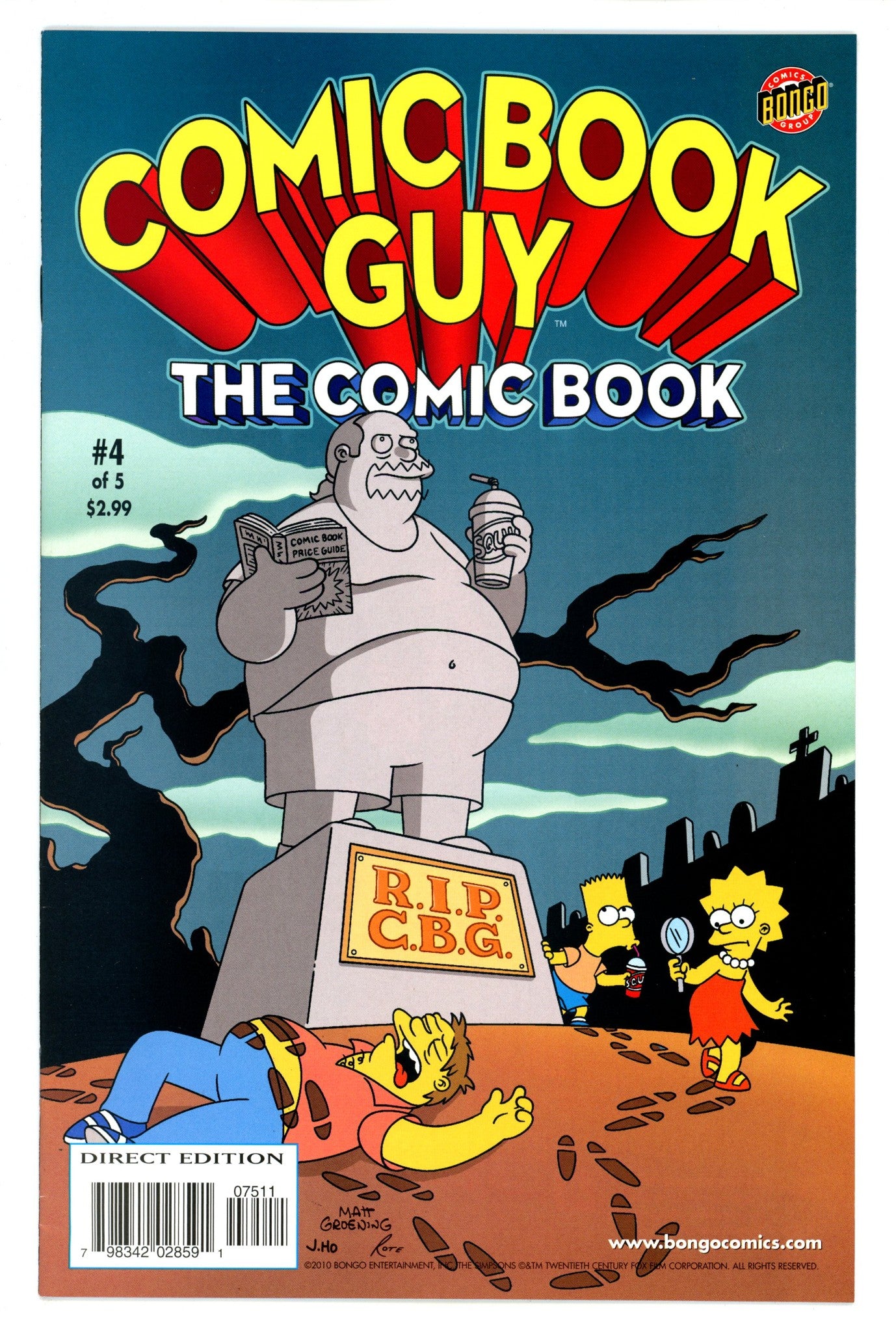 Bongo Comics Presents Comic Book Guy: The Comic Book 4 VF (8.0) (2010) 