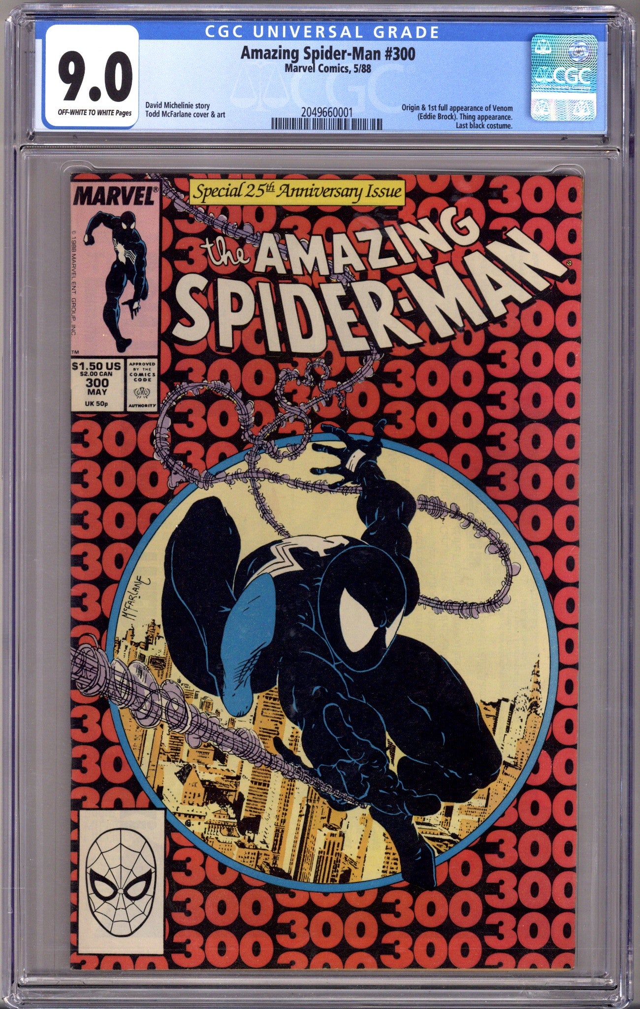 The Amazing Spider-Man Vol 1 300 CGC 9.0 (VF/NM) (1988) 