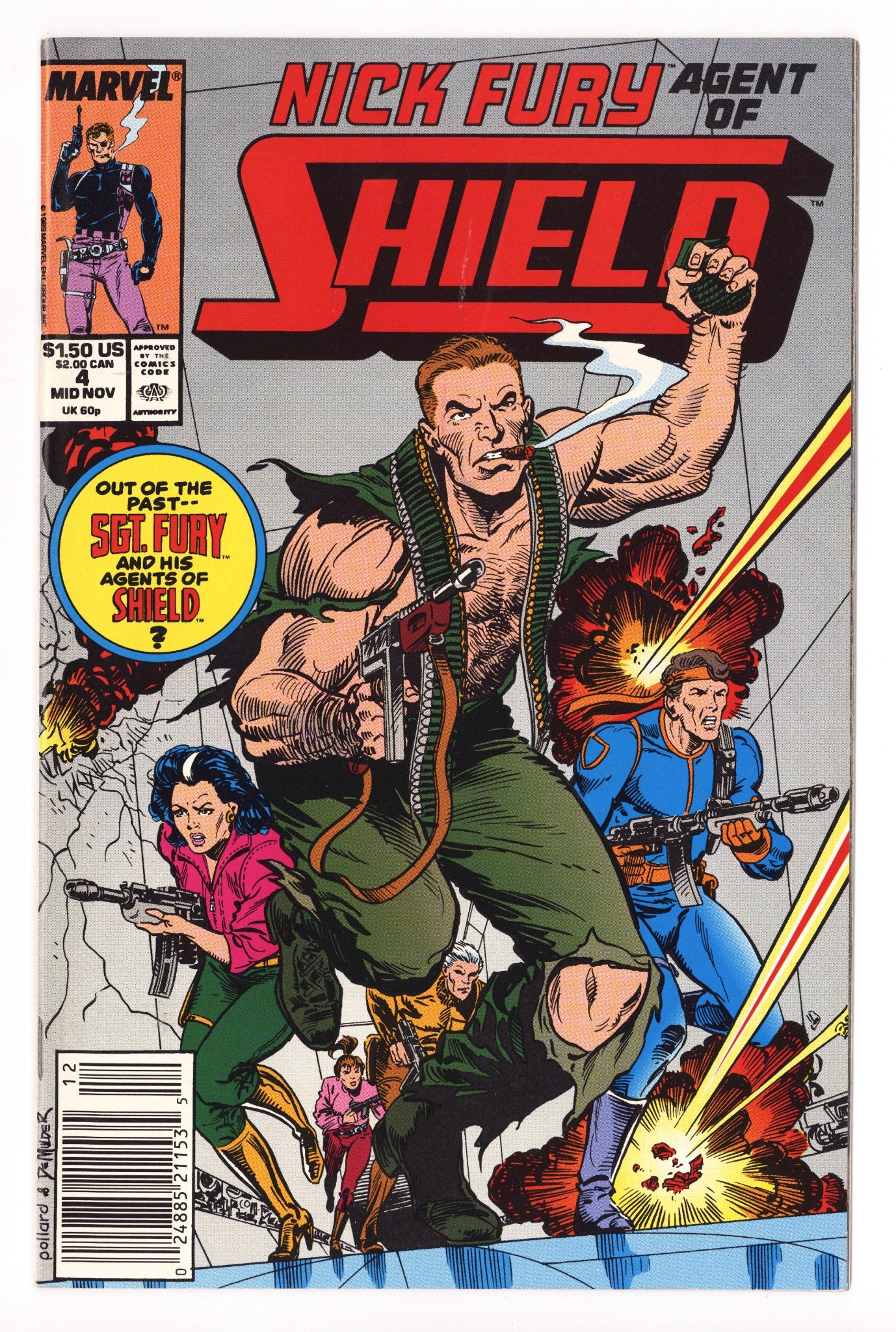 Nick Fury, Agent of S.H.I.E.L.D. Vol 4 4 High Grade (1989) 