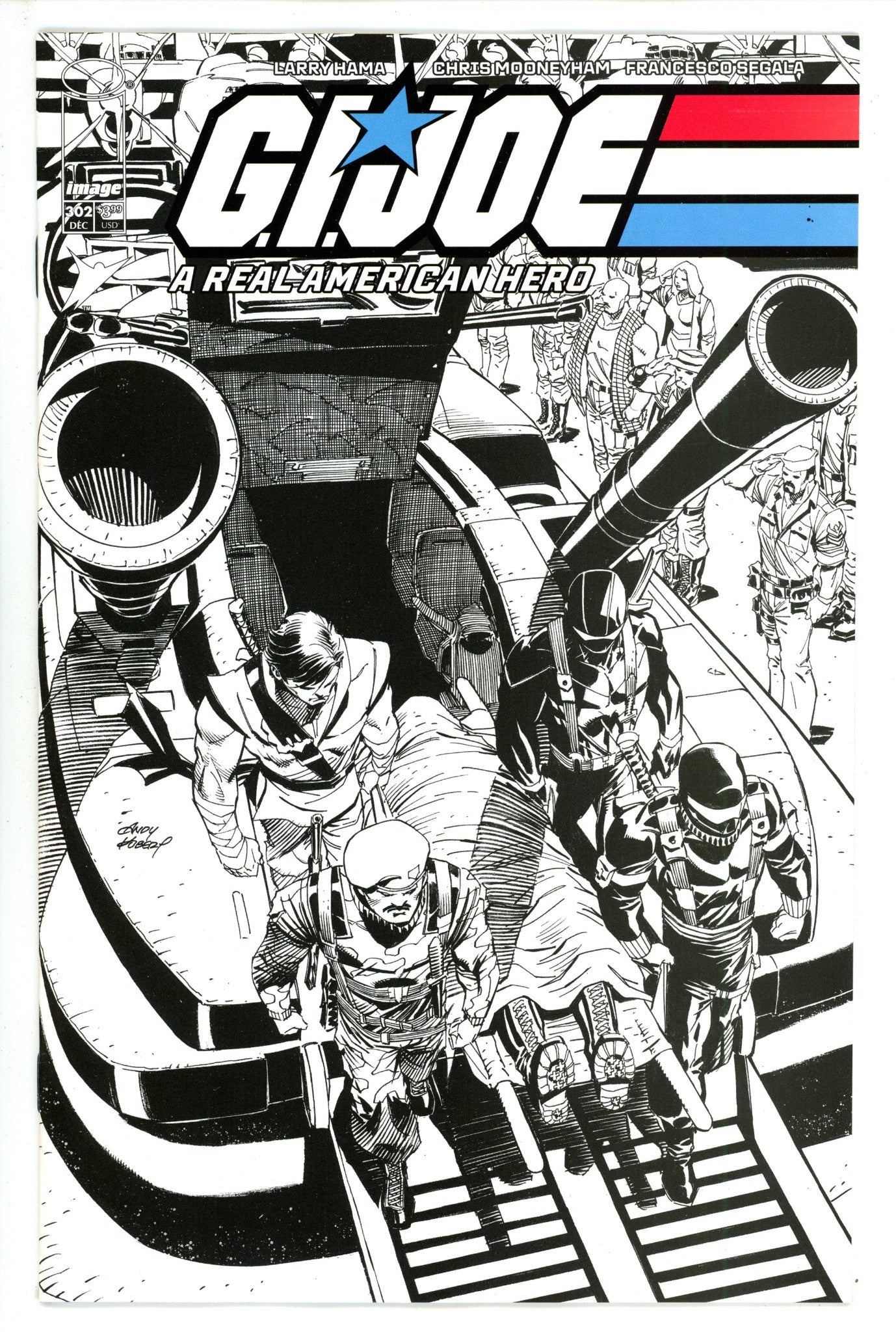 G.I. Joe A Real American Hero 302 Kubert B&W Variant (2023)