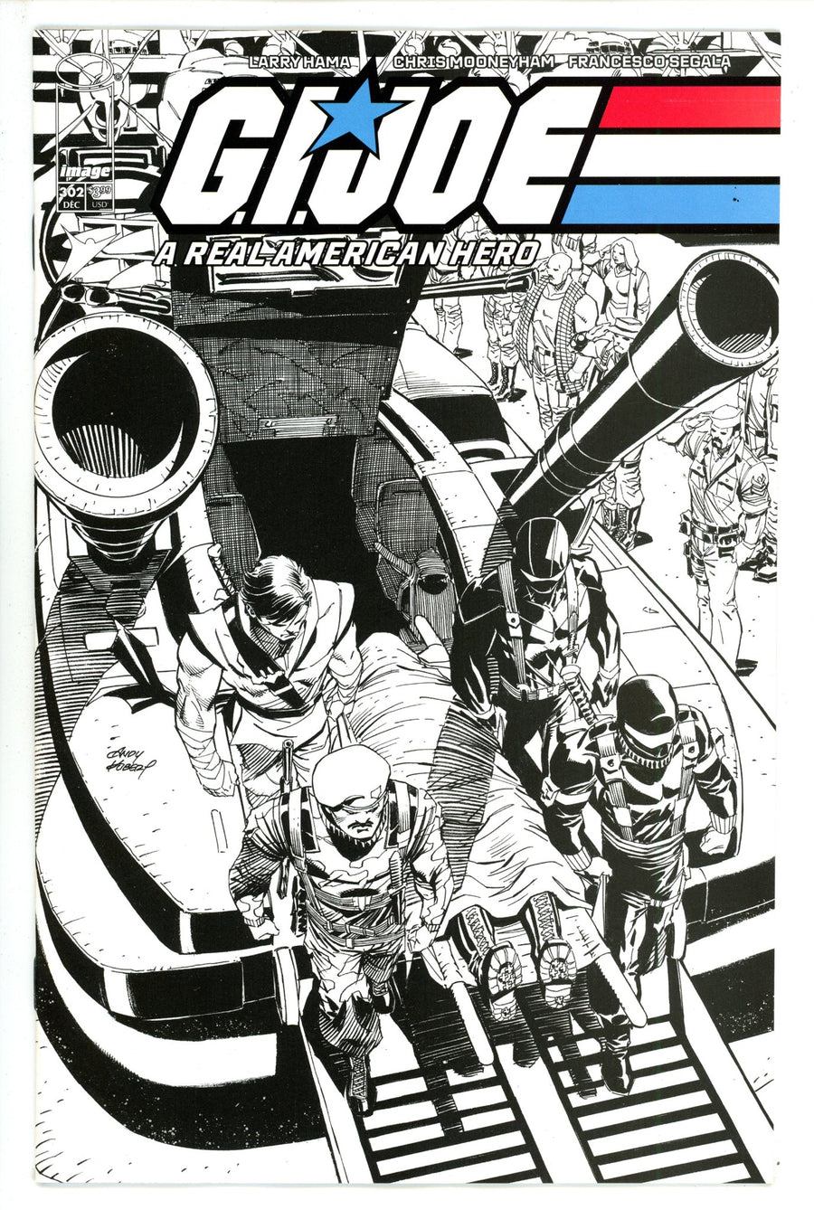 G.I. Joe A Real American Hero 302 Kubert B&W Variant (2023)