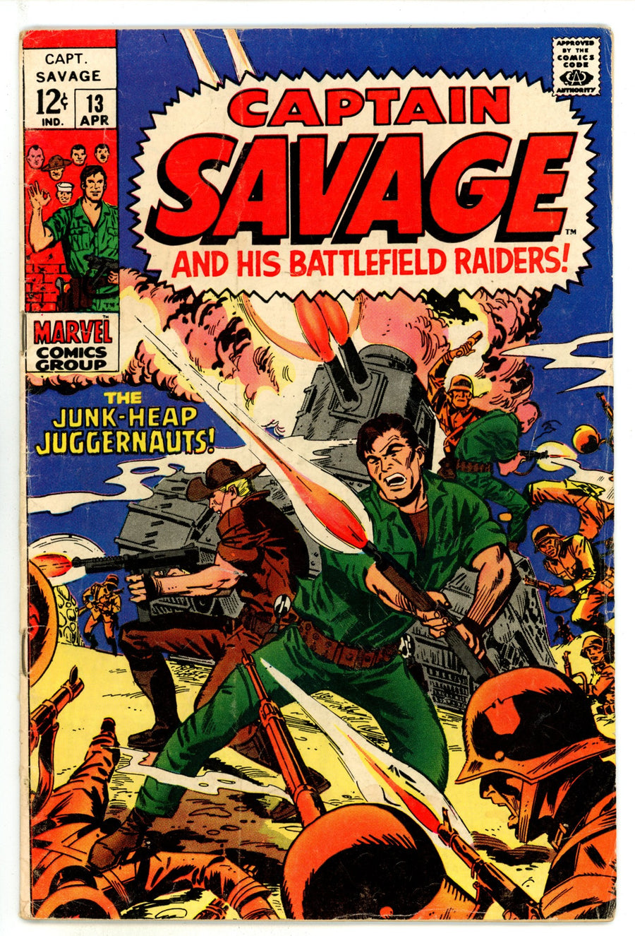 Capt. Savage and His Leatherneck Raiders 13 VG- (3.5) (1969) 