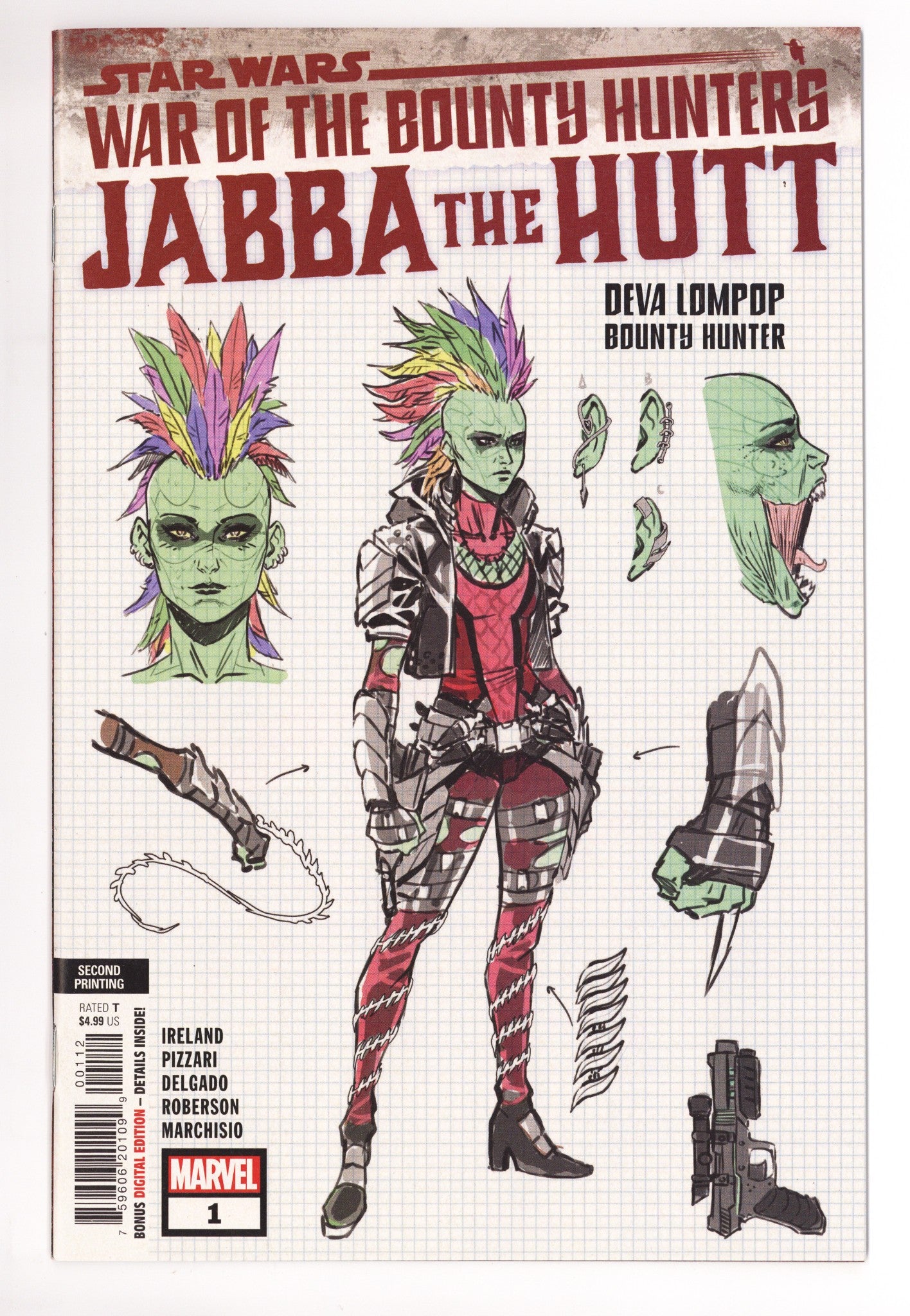 Star Wars: War of the Bounty Hunters - Jabba the Hutt 1 High Grade (2021) 2nd Print 