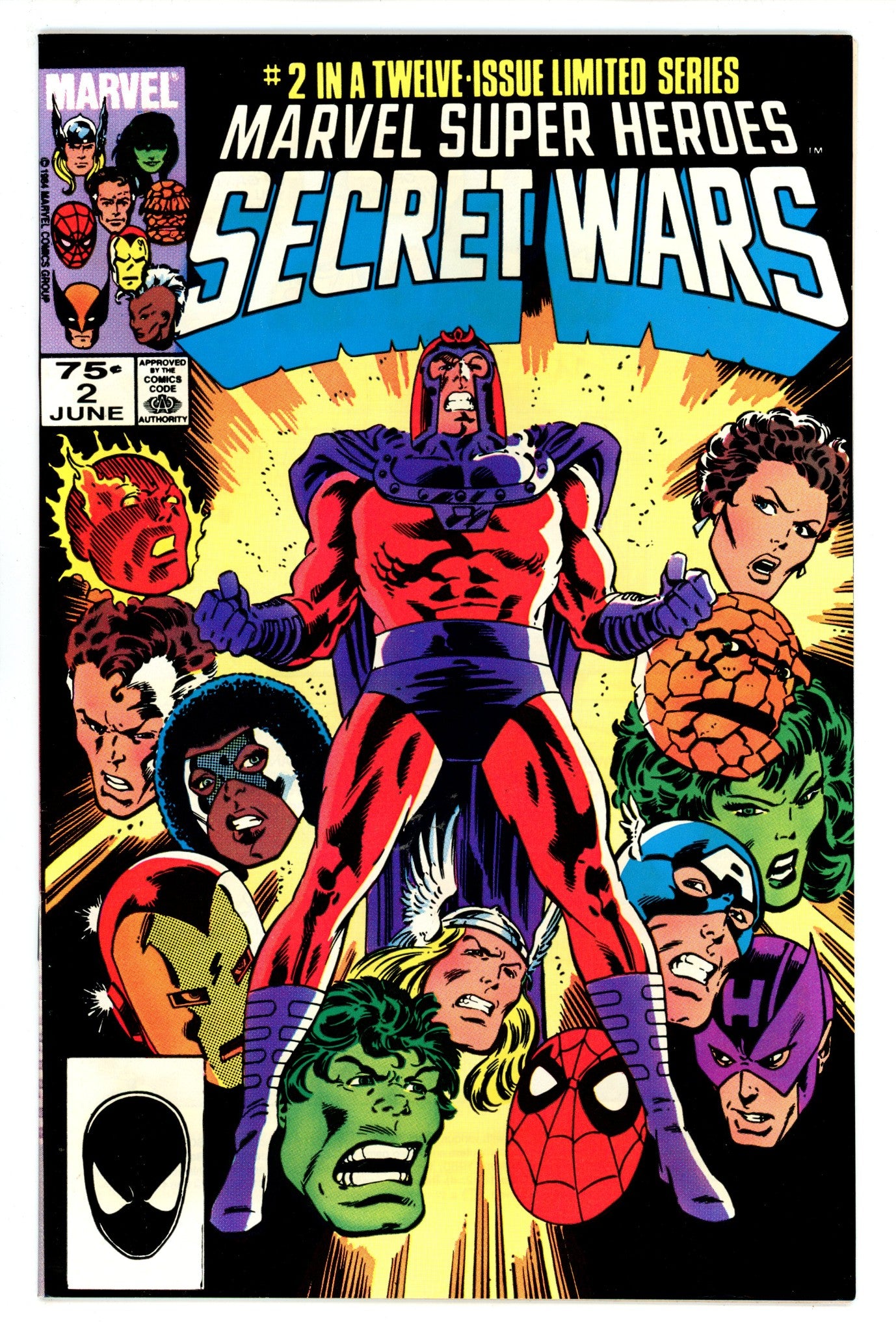 Marvel Super-Heroes Secret Wars 2 VF+ (8.5) (1984) 2nd Print 