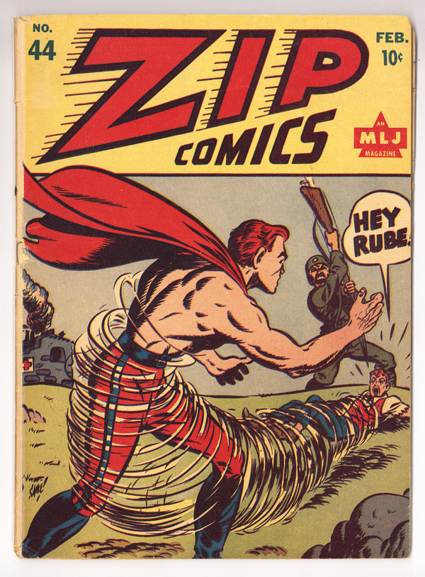 Zip Comics 44 VG- (3.5) Apparent, Cover Detached (1944)