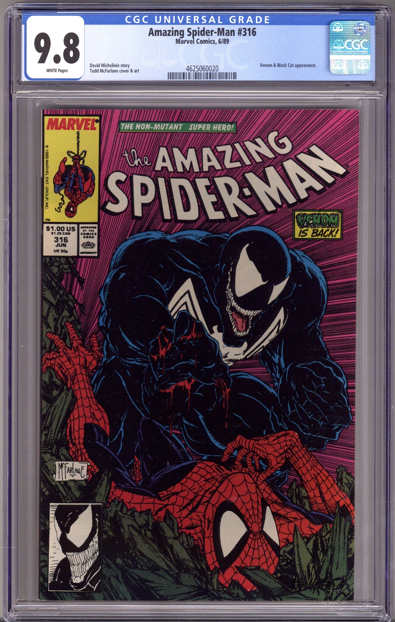 The Amazing Spider-Man Vol 1 316 CGC 9.8 (NM/M)   (1989)        