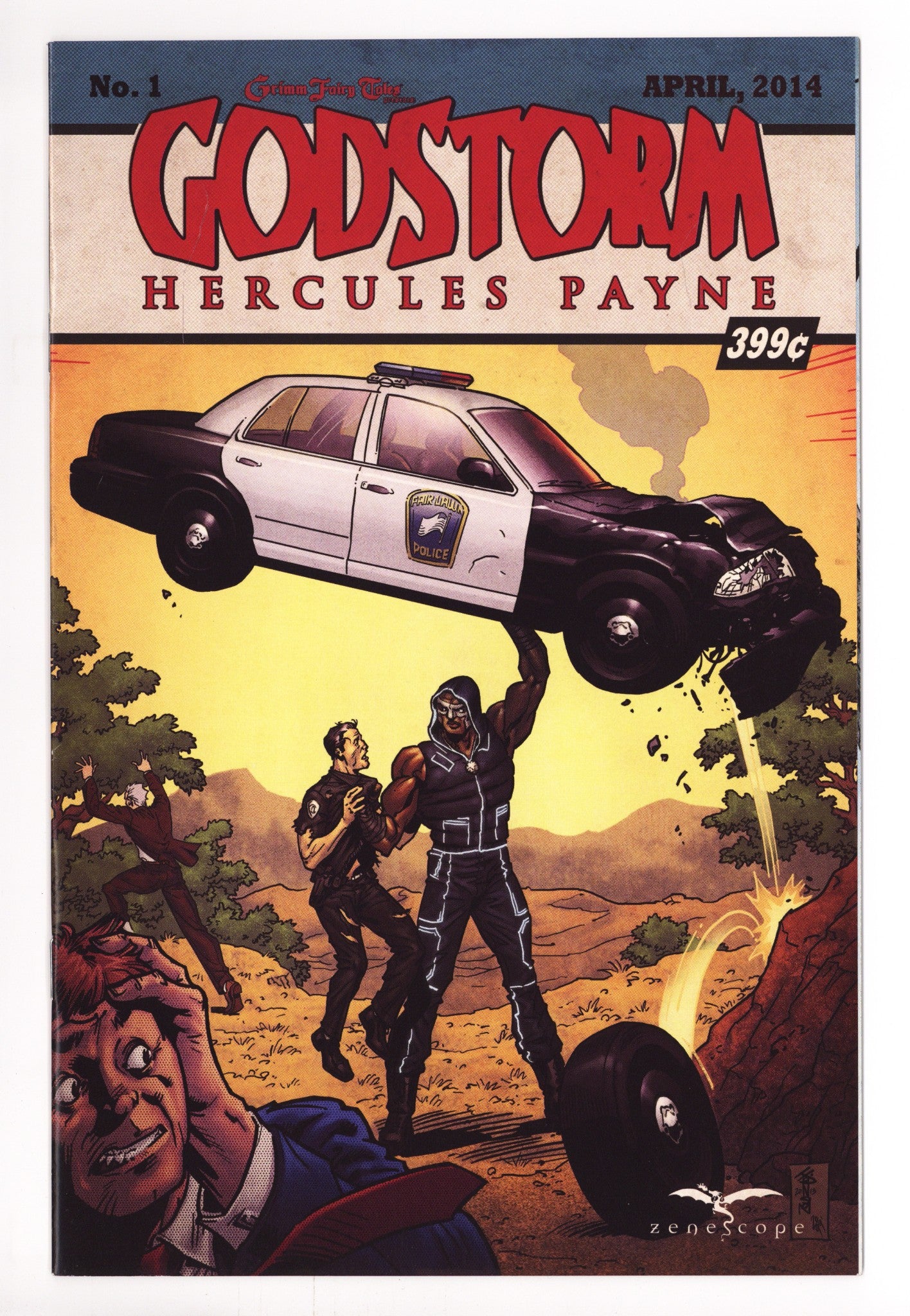Grimm Fairy Tales Presents Godstorm: Hercules Payne 1 Mid Grade (2014) Johnson Homage Variant 