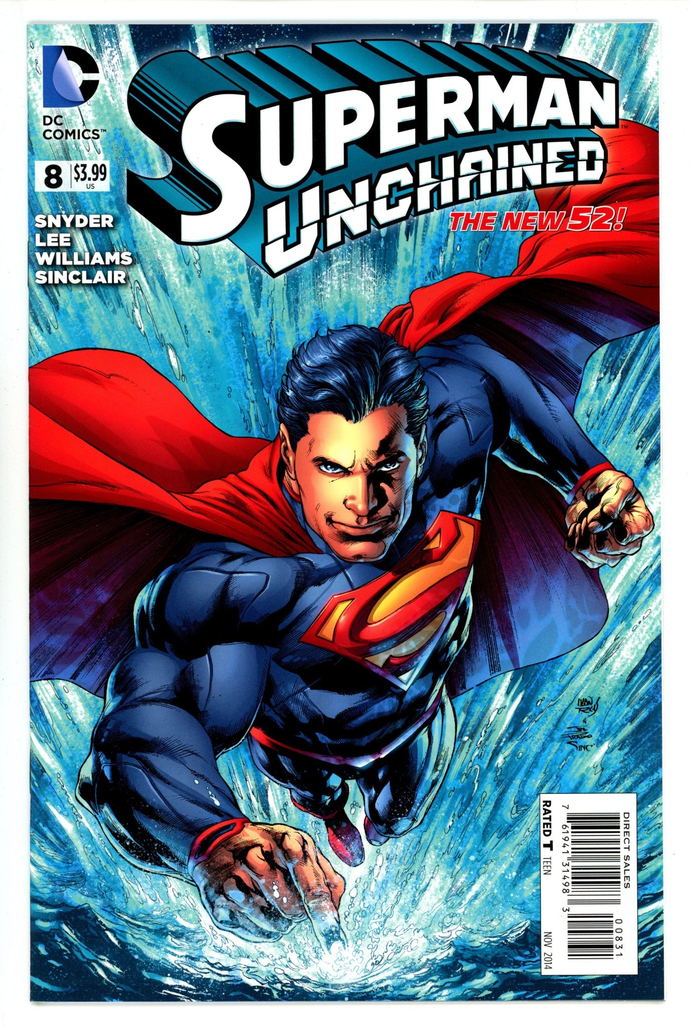 Superman Unchained 8 High Grade (2014) Reis Incentive Variant 