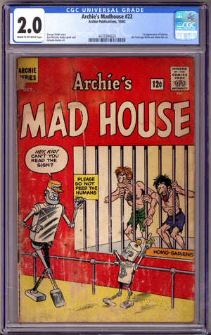 Archie's Madhouse 22 CGC 2.0 (GD) (1962)