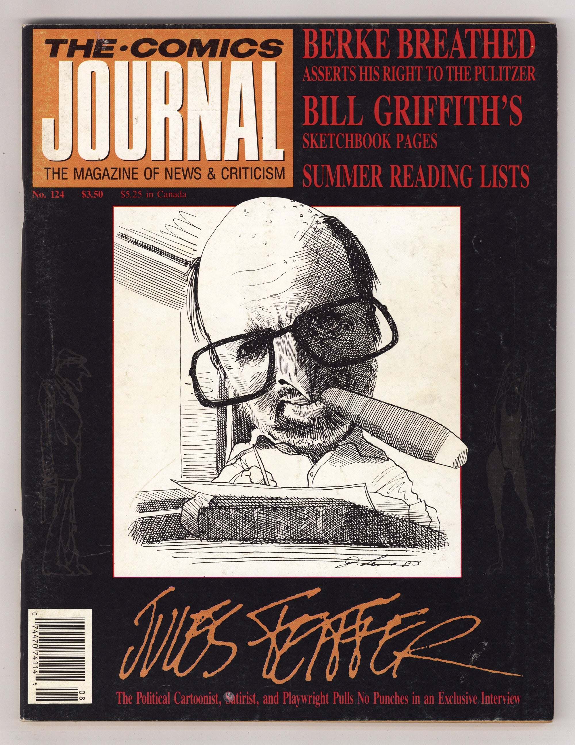 The Comics Journal 124 Low Grade (1988) 