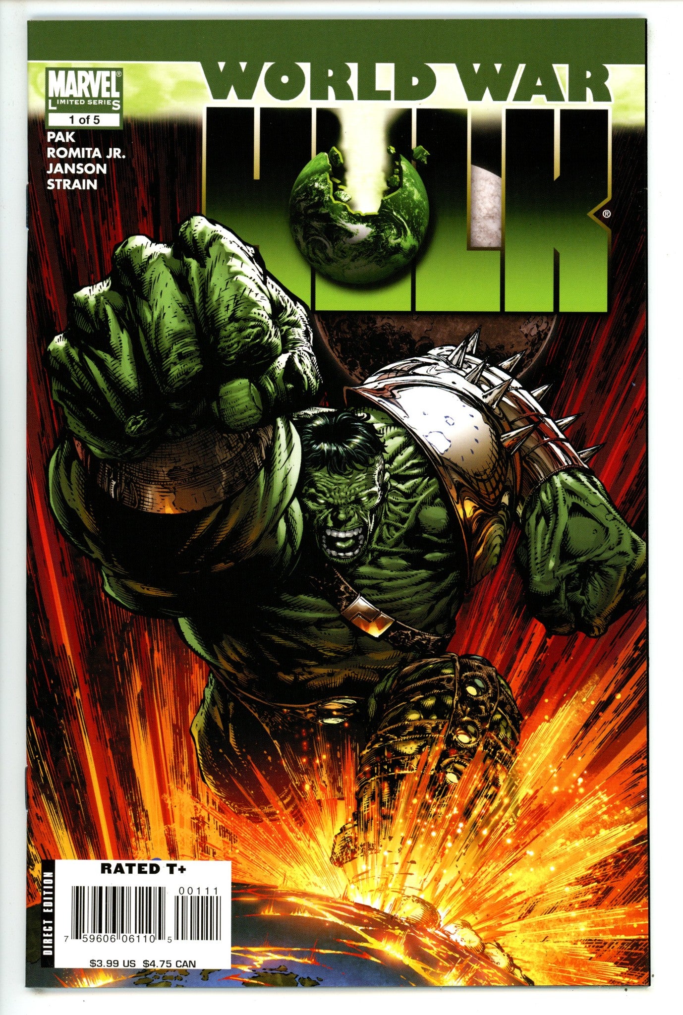 World War Hulk 1 NM- (9.2) (2007) 