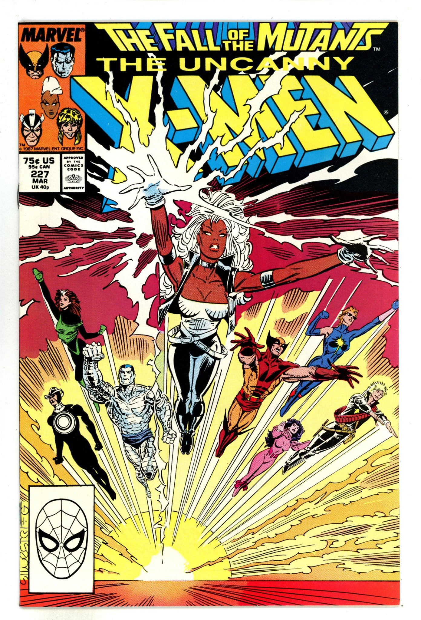The Uncanny X-Men Vol 1 227 NM- (9.2) (1988) 