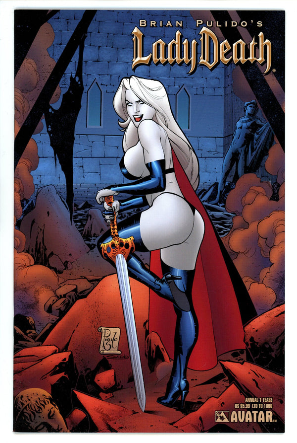 Brian Pulido's Lady Death: Annual 1 VF (8.0) Tease /1000 (2006) Siqueira Variant