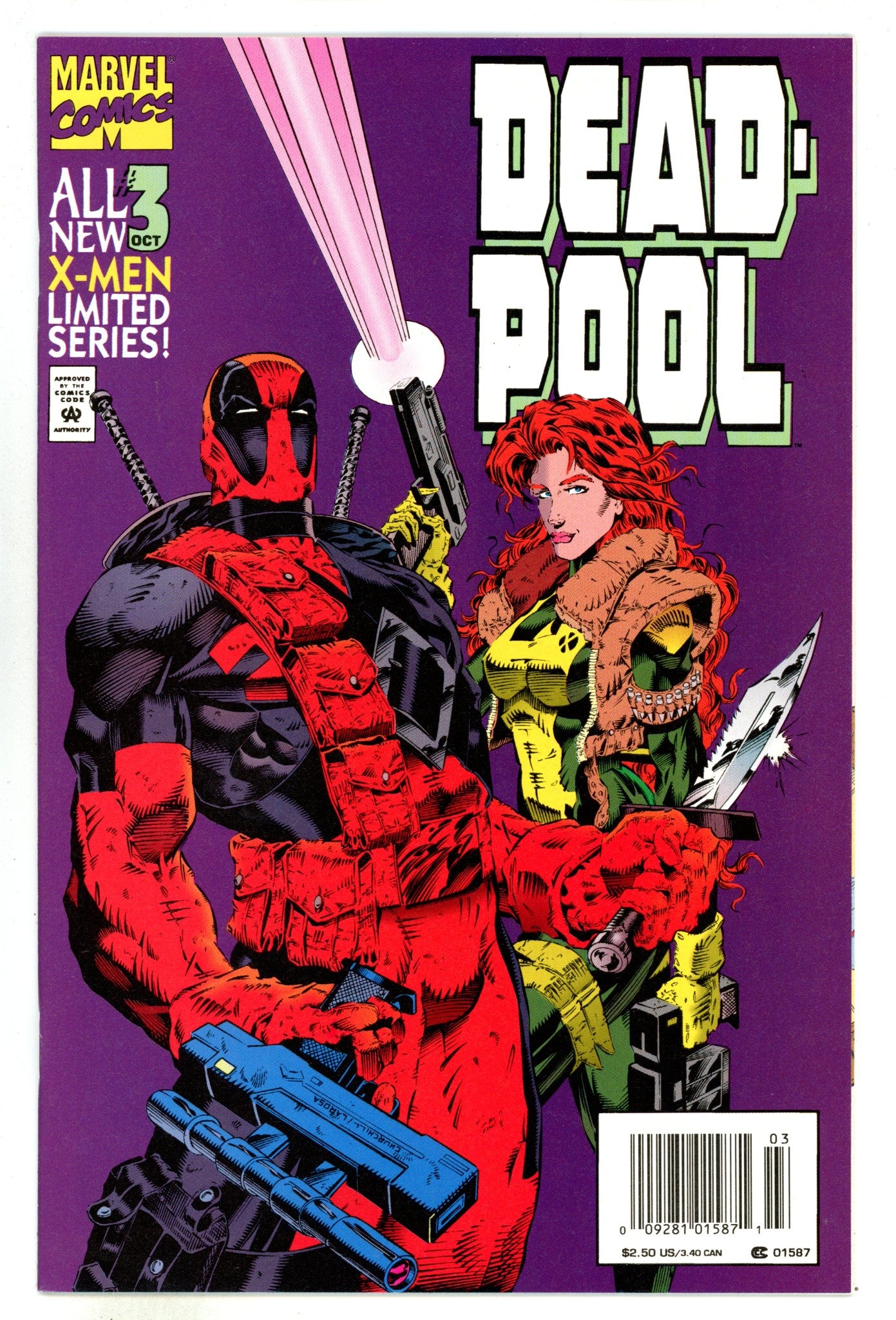 Deadpool Vol 1 3 NM- (9.2) (1994) Newsstand 