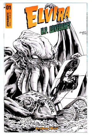 Elvira Meets HP Lovecraft 1 Baal Line art Incentive Variant (2024)