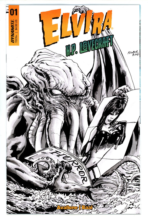 Elvira Meets HP Lovecraft 1 Baal Line art Incentive Variant (2024)