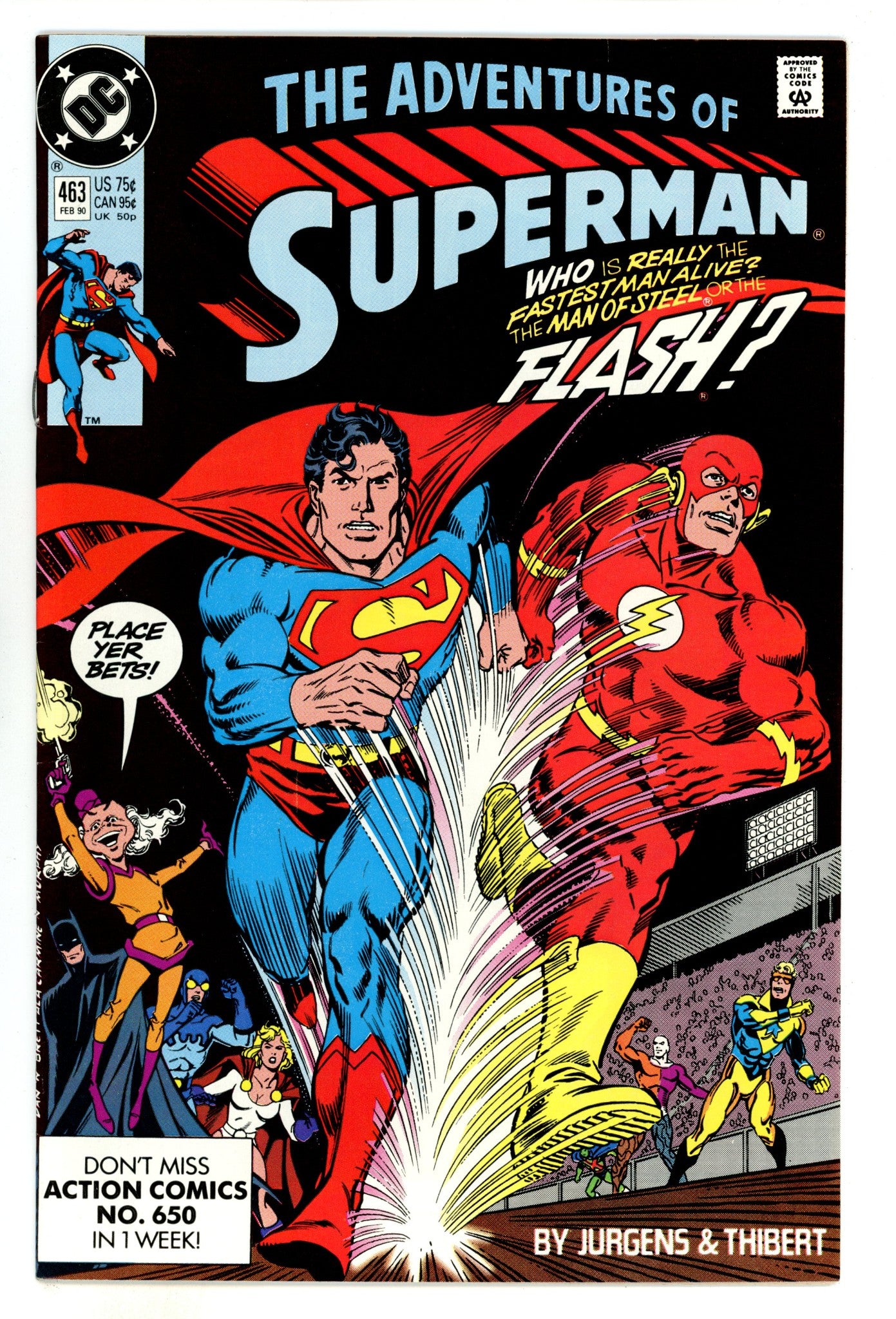 Adventures of Superman Vol 1 463 VF- (7.5) (1990) 