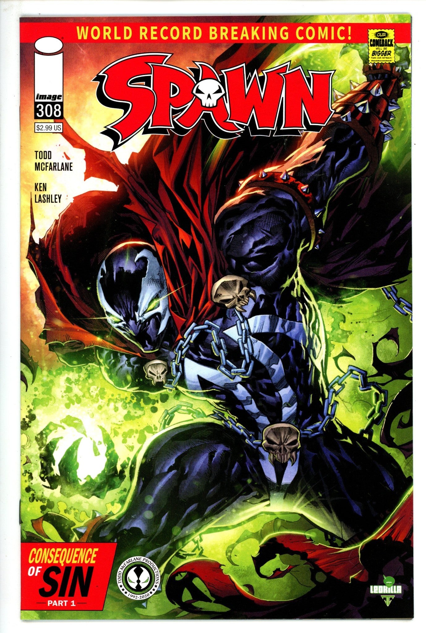 Spawn 308 Lashley Variant NM- (2020)