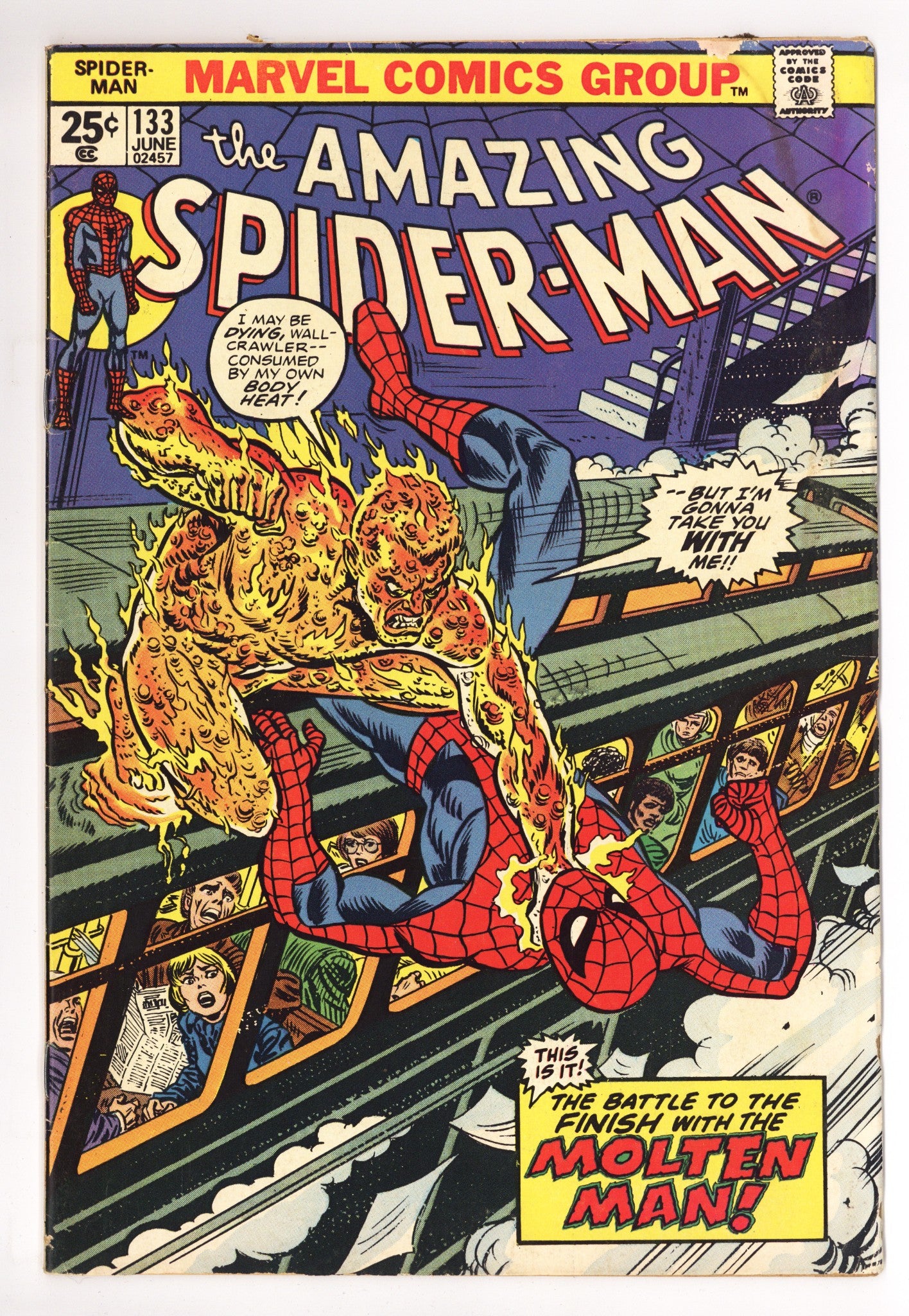The Amazing Spider-Man Vol 1 133 VG (4.0) (1974) 