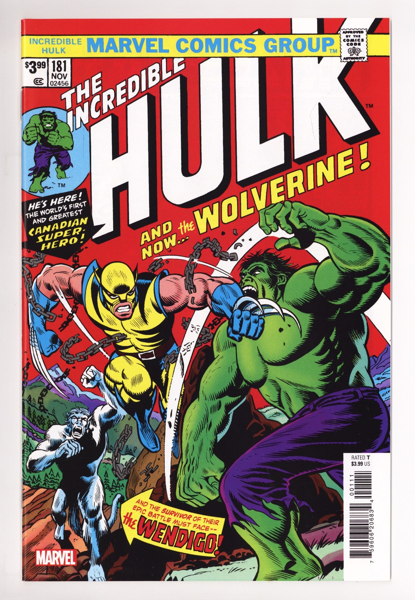 Incredible Hulk No. 181 Facsimile Edition [nn] High Grade (2023) 