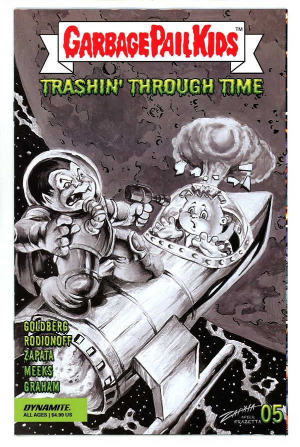 Garbage Pail Kids Through Time 5 Zapata B&W Incentive Variant (2024)