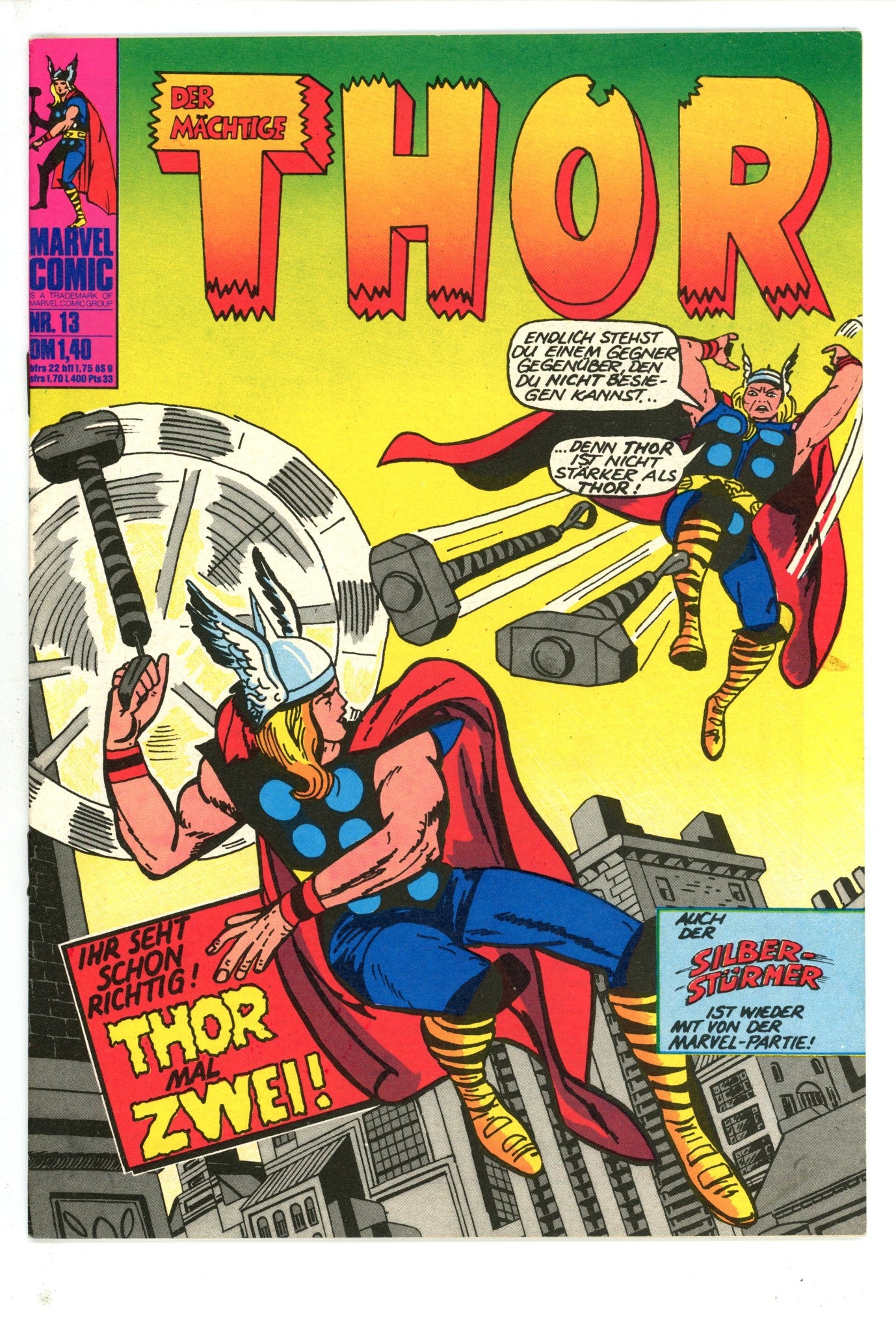 Thor Vol 1 13 German VF+ (1974)