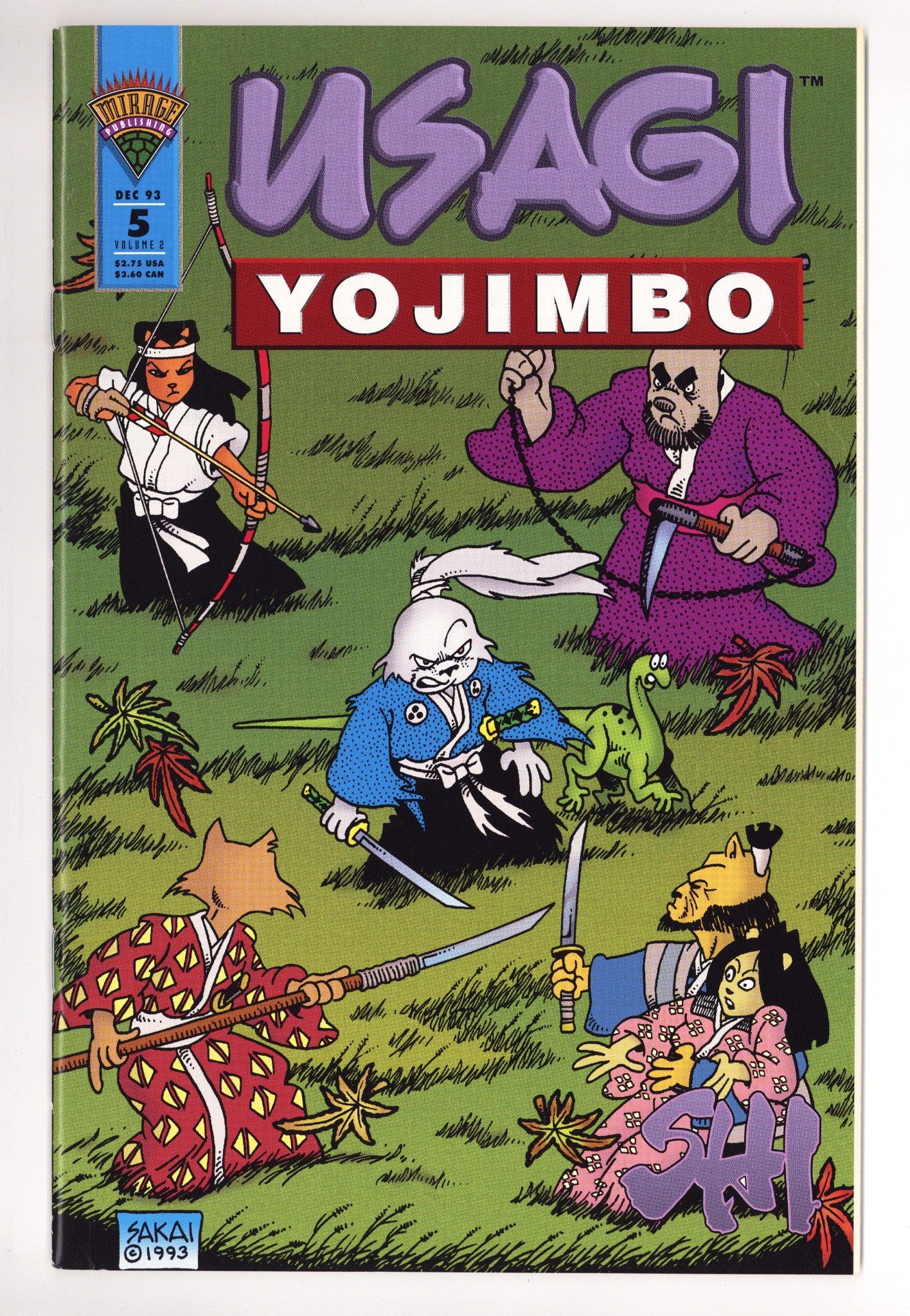 Usagi Yojimbo Vol 2 5 Mid Grade (1993) 