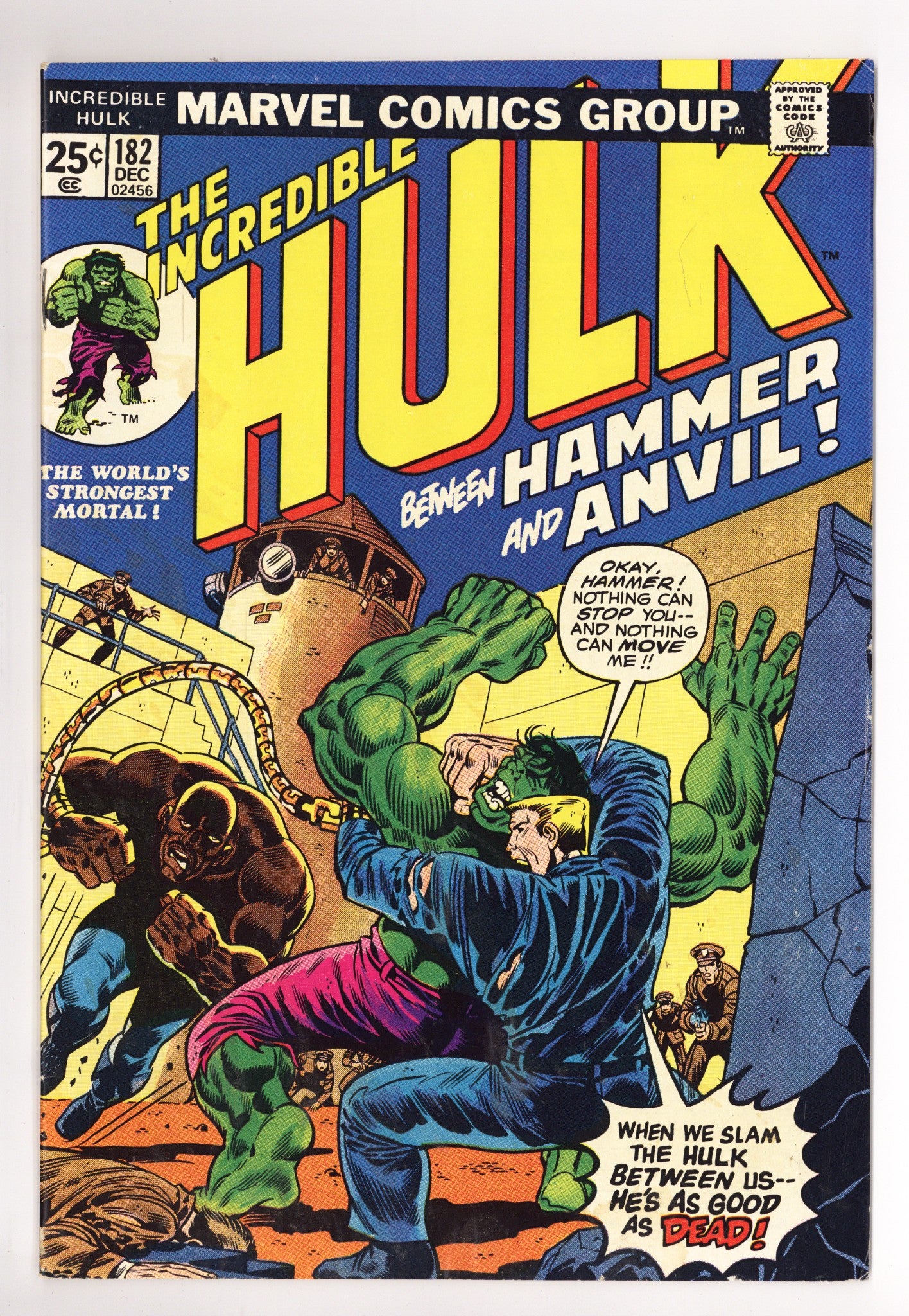 The Incredible Hulk Vol 1 182 VG- (3.5) (1974) 