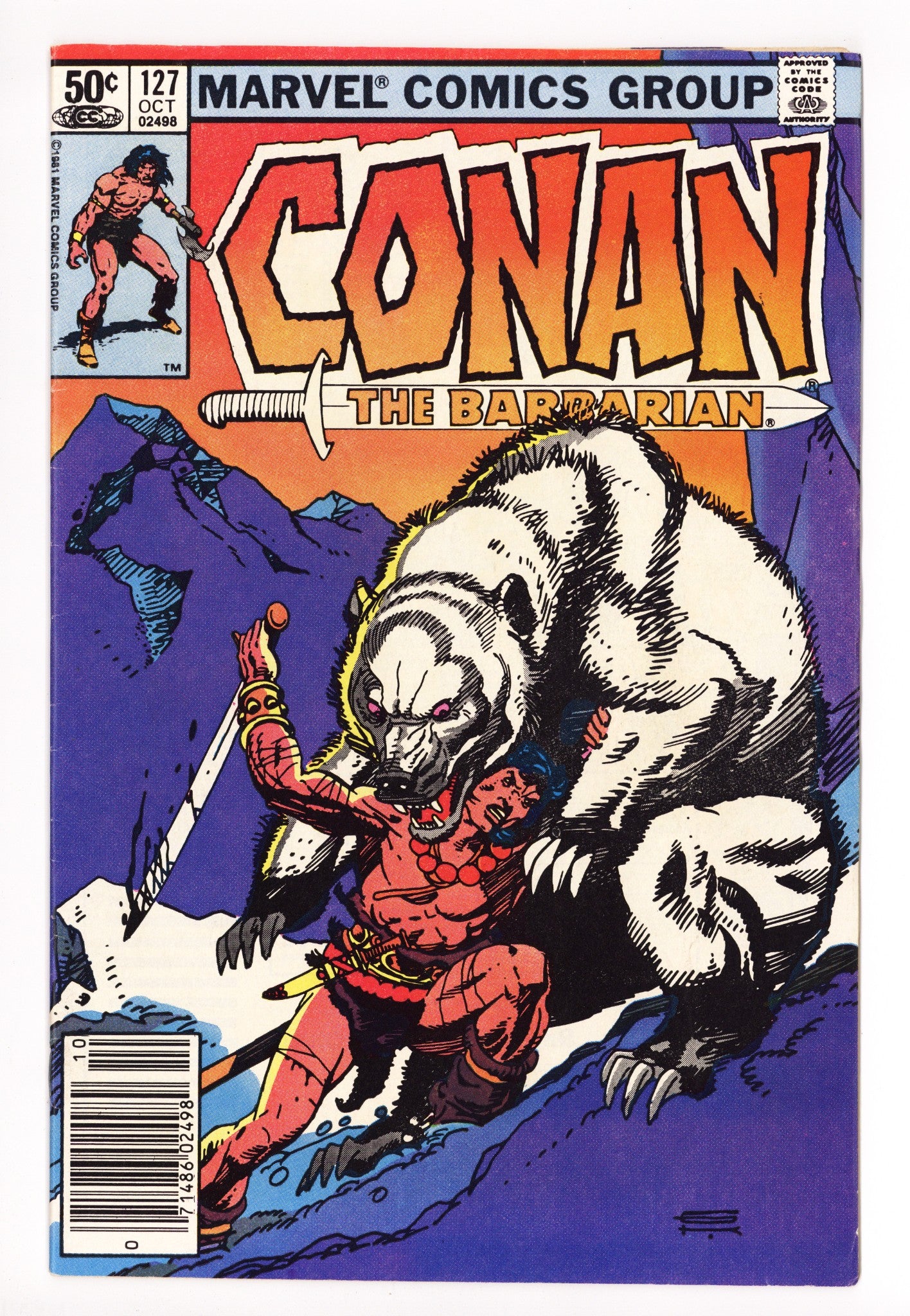 Conan the Barbarian Vol 1 127 Mid Grade (1981) Newsstand 