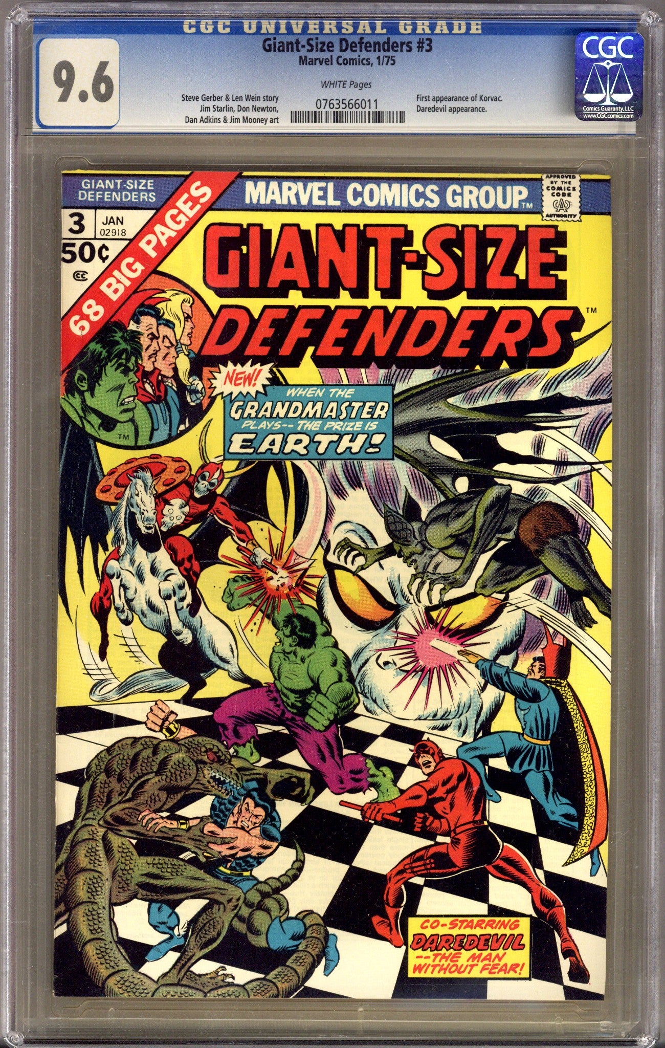 Giant-Size Defenders 3 CGC 9.6 (NM+) (1975) 