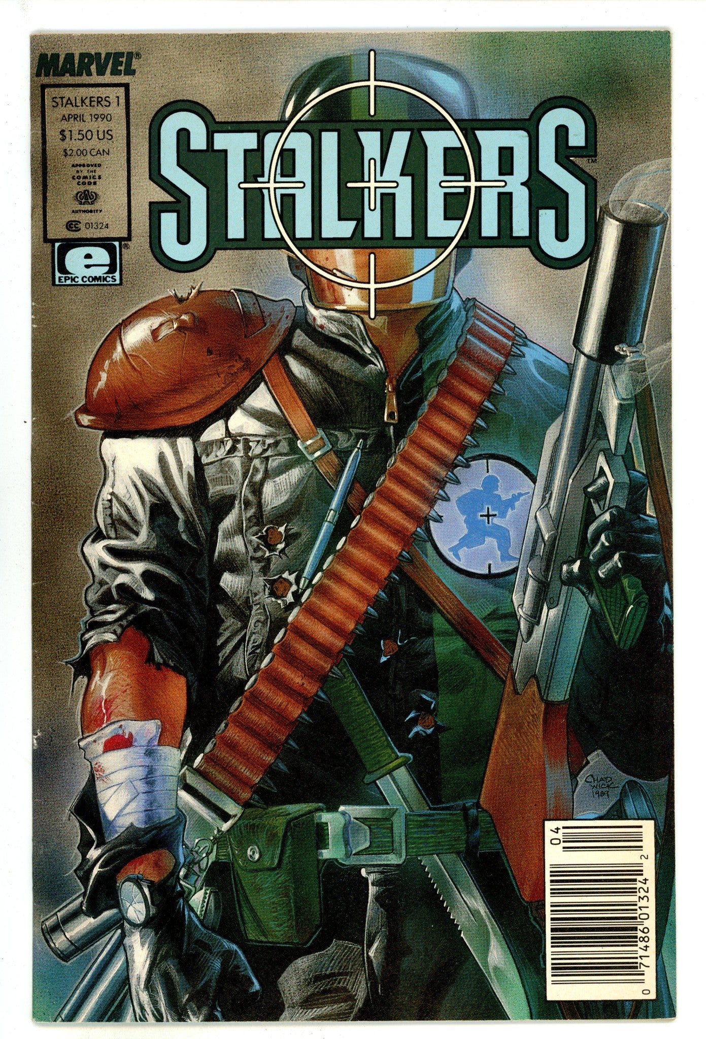 Stalkers 1 Mid Grade (1990) Newsstand 