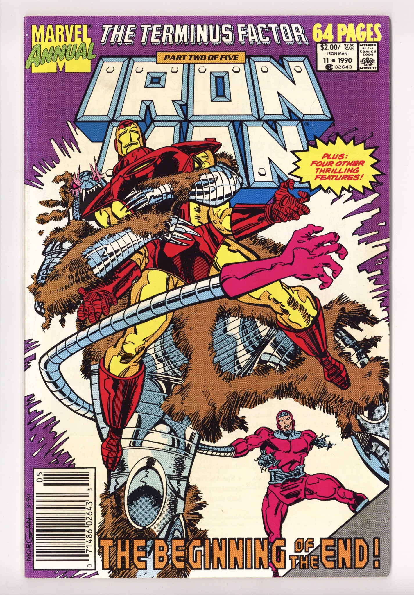 Iron Man Annual Vol 1 11 Mid Grade (1990) Newsstand 