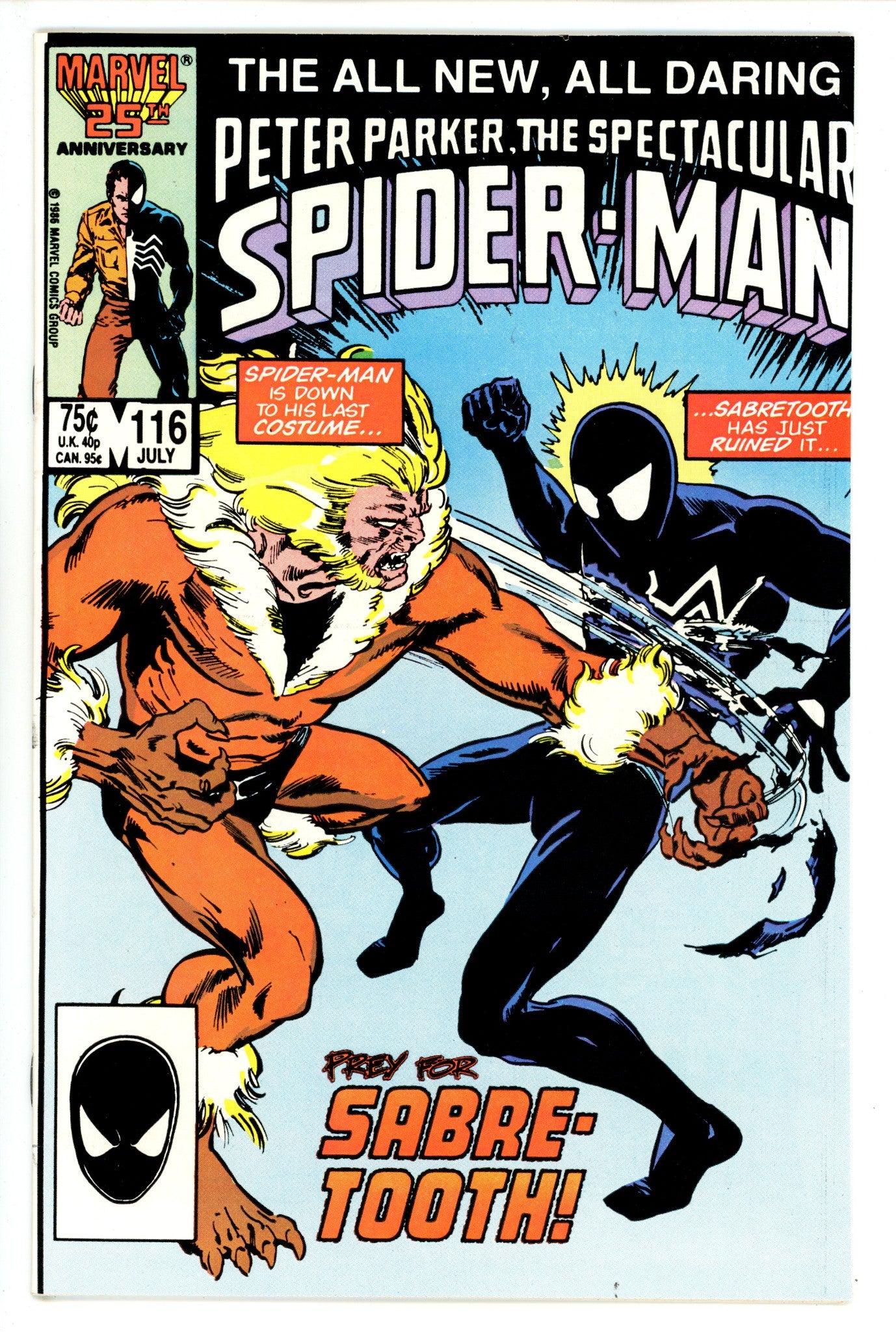 The Spectacular Spider-Man Vol 1 116 NM- (9.2) (1986) 