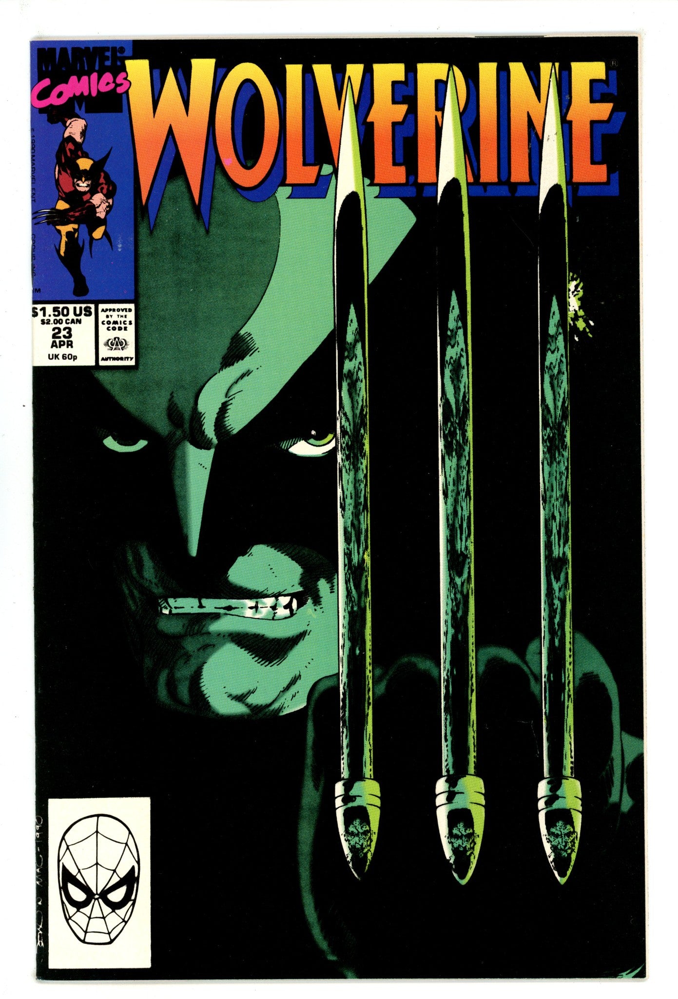 Wolverine Vol 2 23 NM- (9.2) (1990) 
