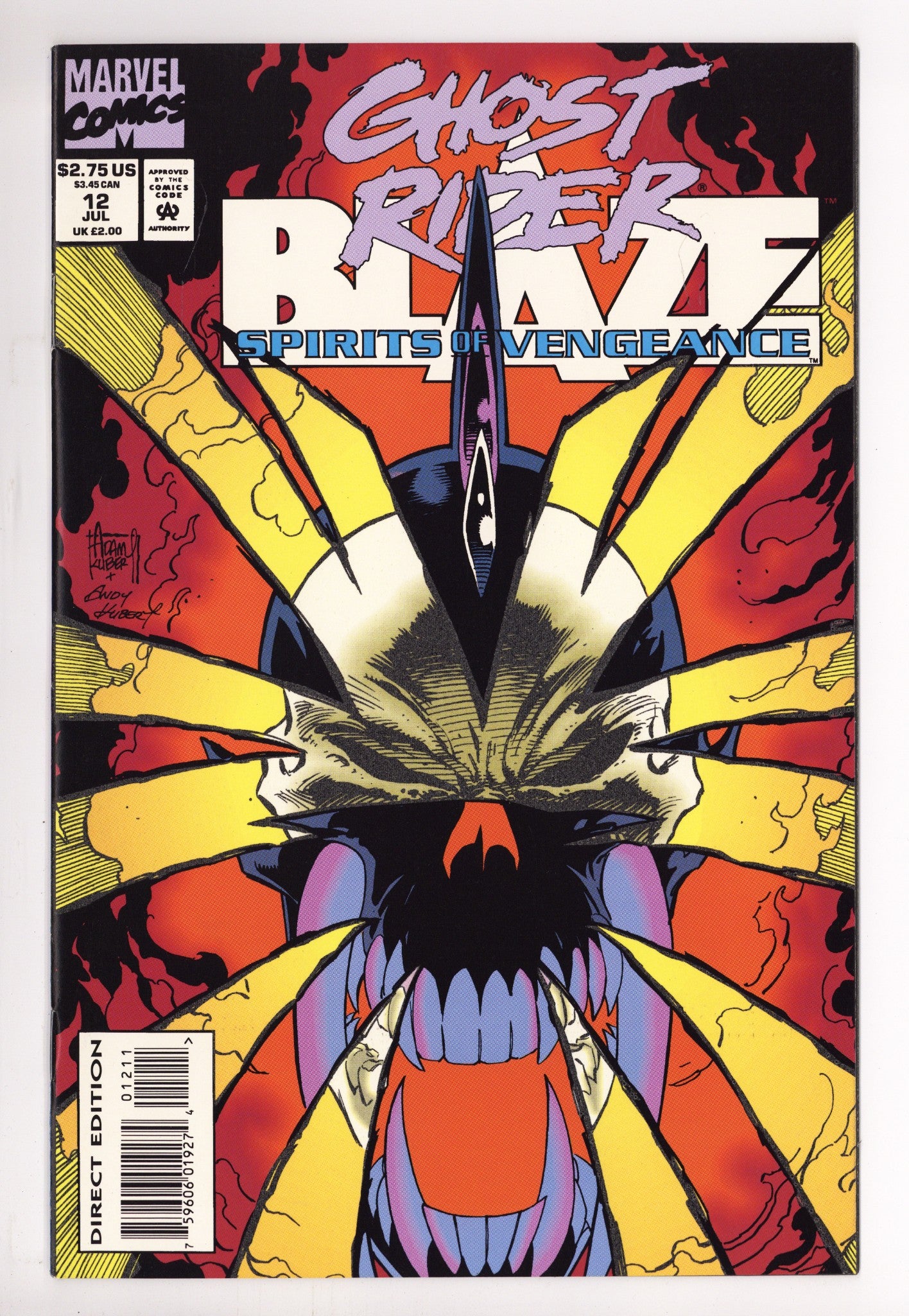 Ghost Rider / Blaze: Spirits of Vengeance 12 High Grade (1993) 