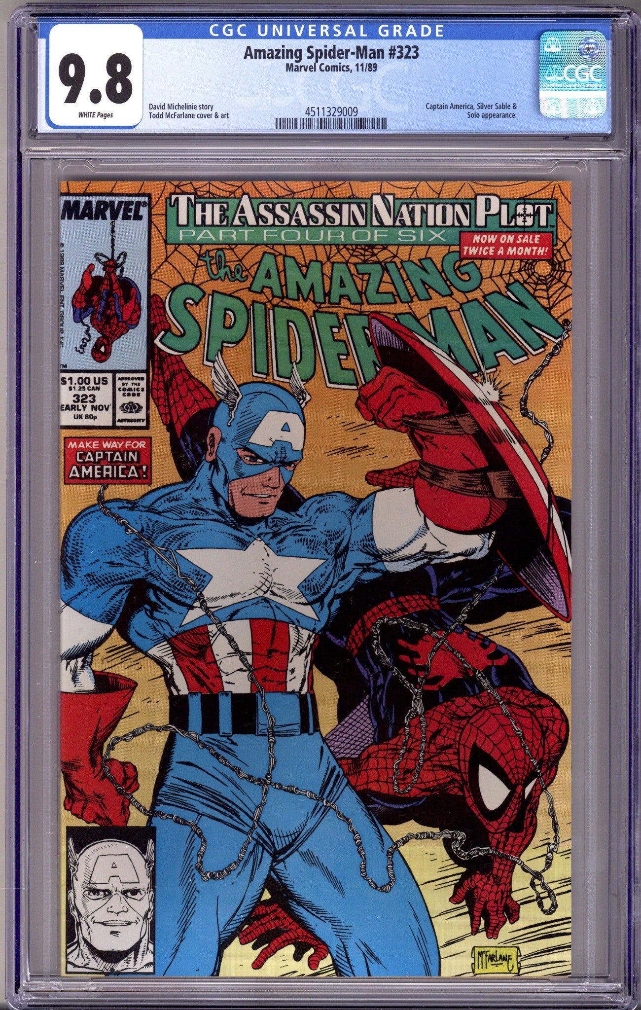 The Amazing Spider-Man Vol 1 323 CGC 9.8 (NM/M)   (1989)        