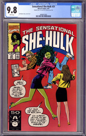 The Sensational She-Hulk 31 CGC 9.8 (NM/M) Double Cover (1991)