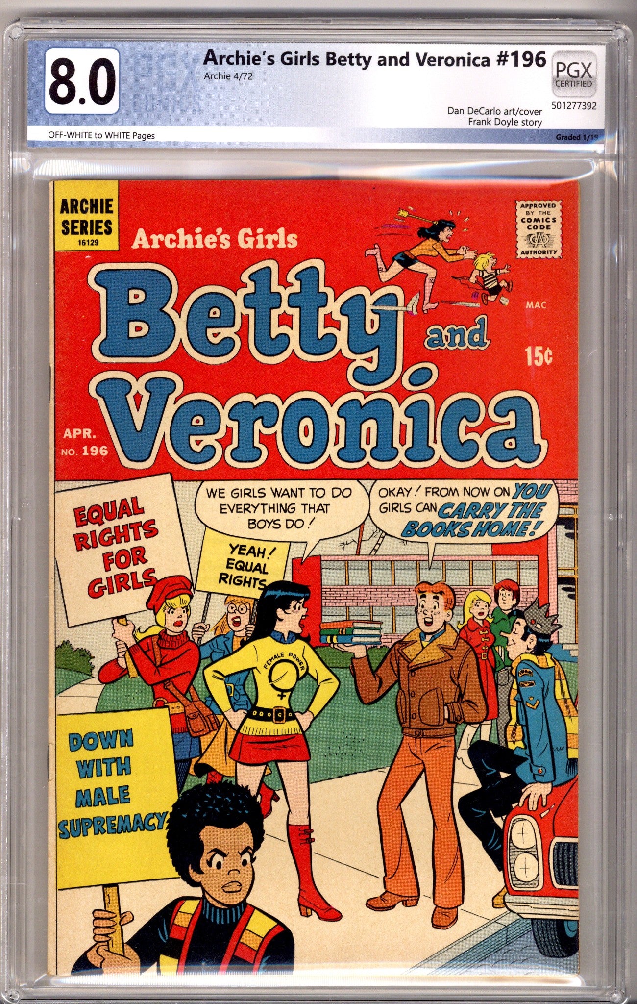 Archie's Girls Betty and Veronica 196 PGX 8.0