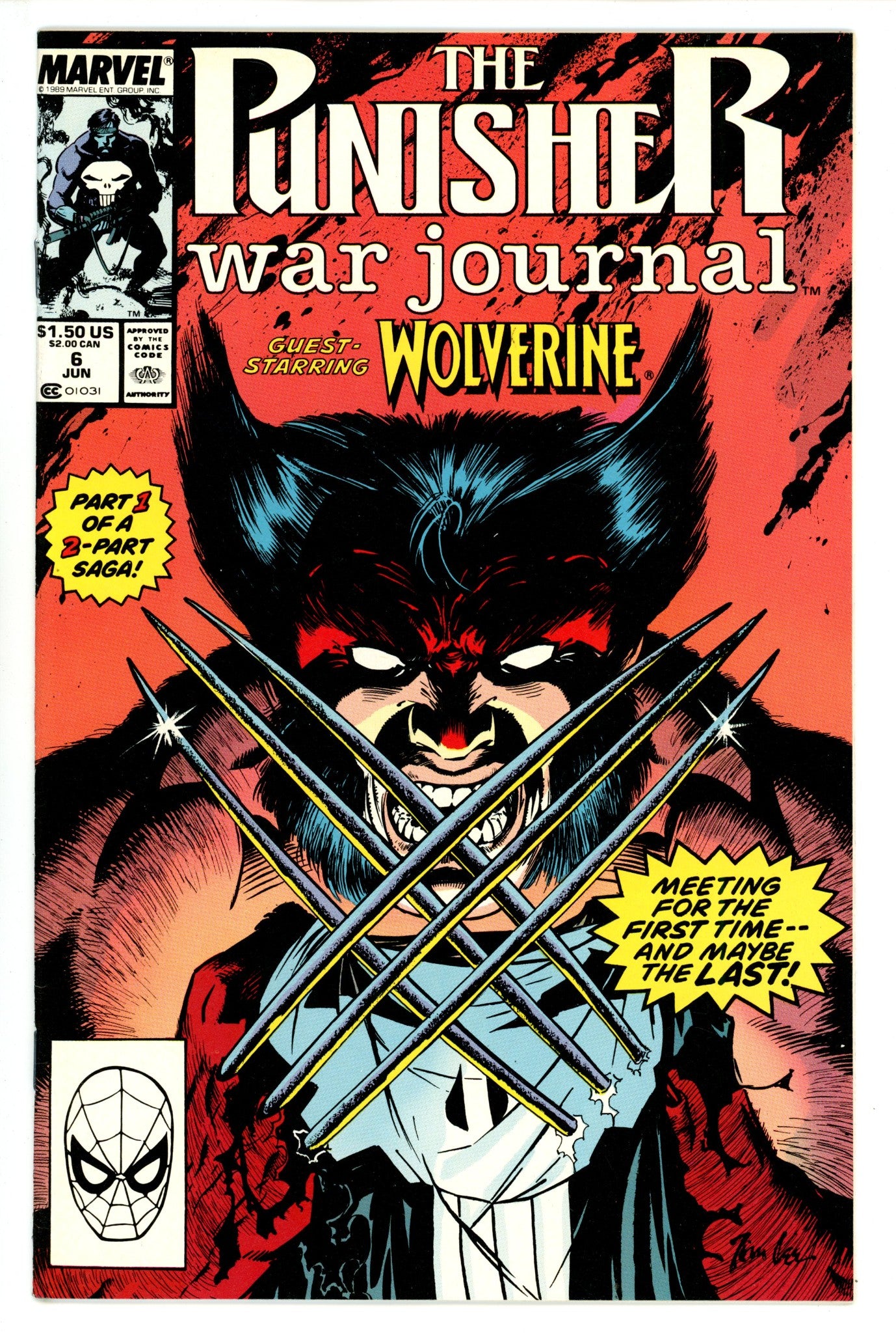 The Punisher War Journal Vol 1 6 VF+ (8.5) (1989) 