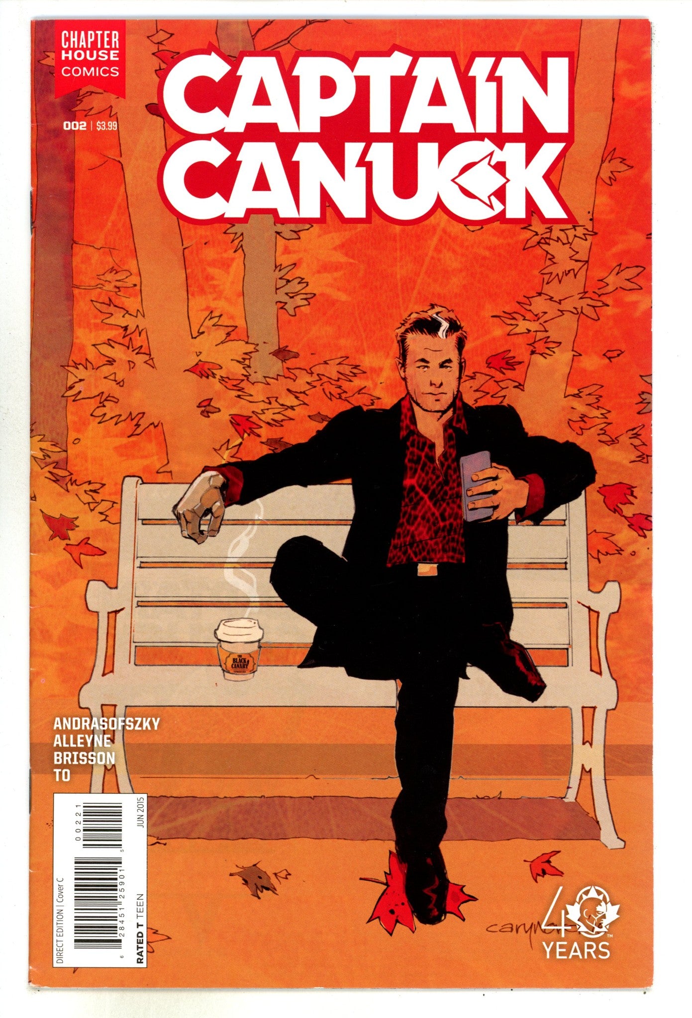 Captain Canuck 2 Low Grade (2015) Nord Variant 