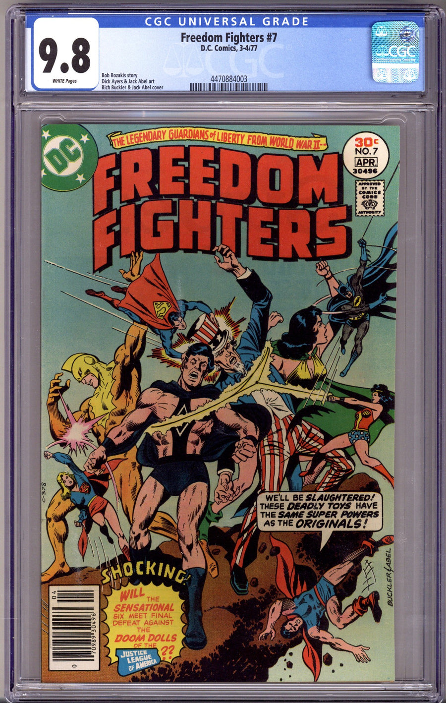 Freedom Fighters 7 CGC 9.8 (NM/M) (1977)