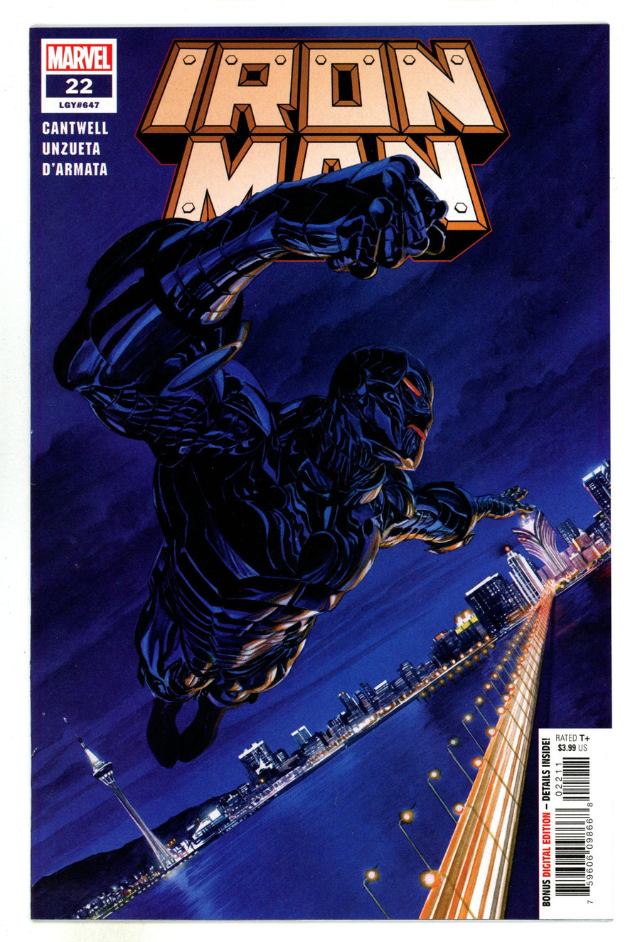 Iron Man Vol 6 22 (647) High Grade (2022) 