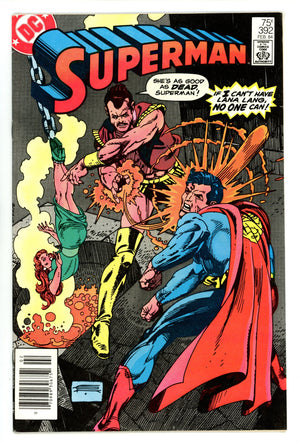Superman Vol 1 392 High Grade (1984) Newsstand