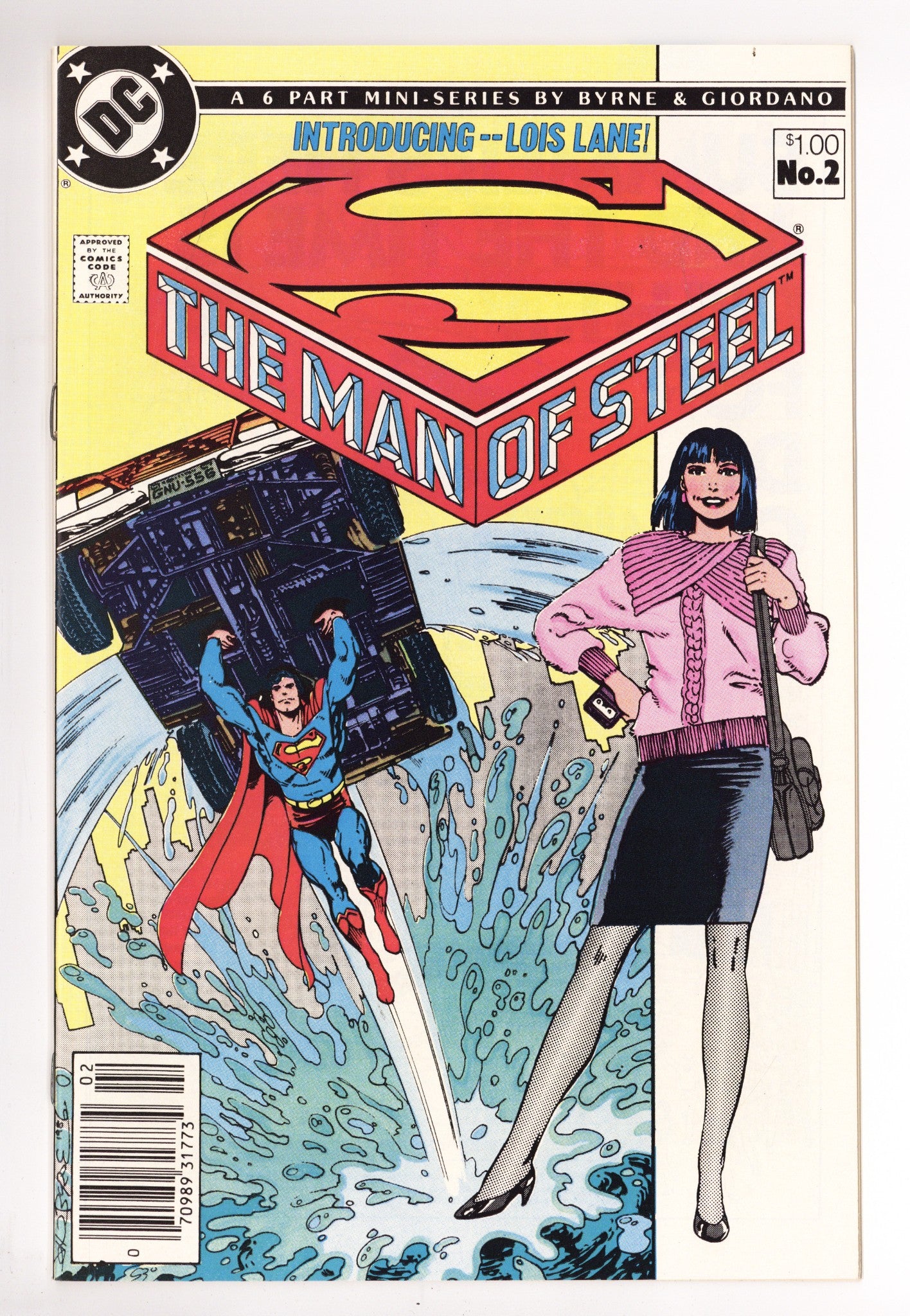 The Man of Steel Vol 1 2 VF+ (8.5) (1986) Canadian Price Variant 
