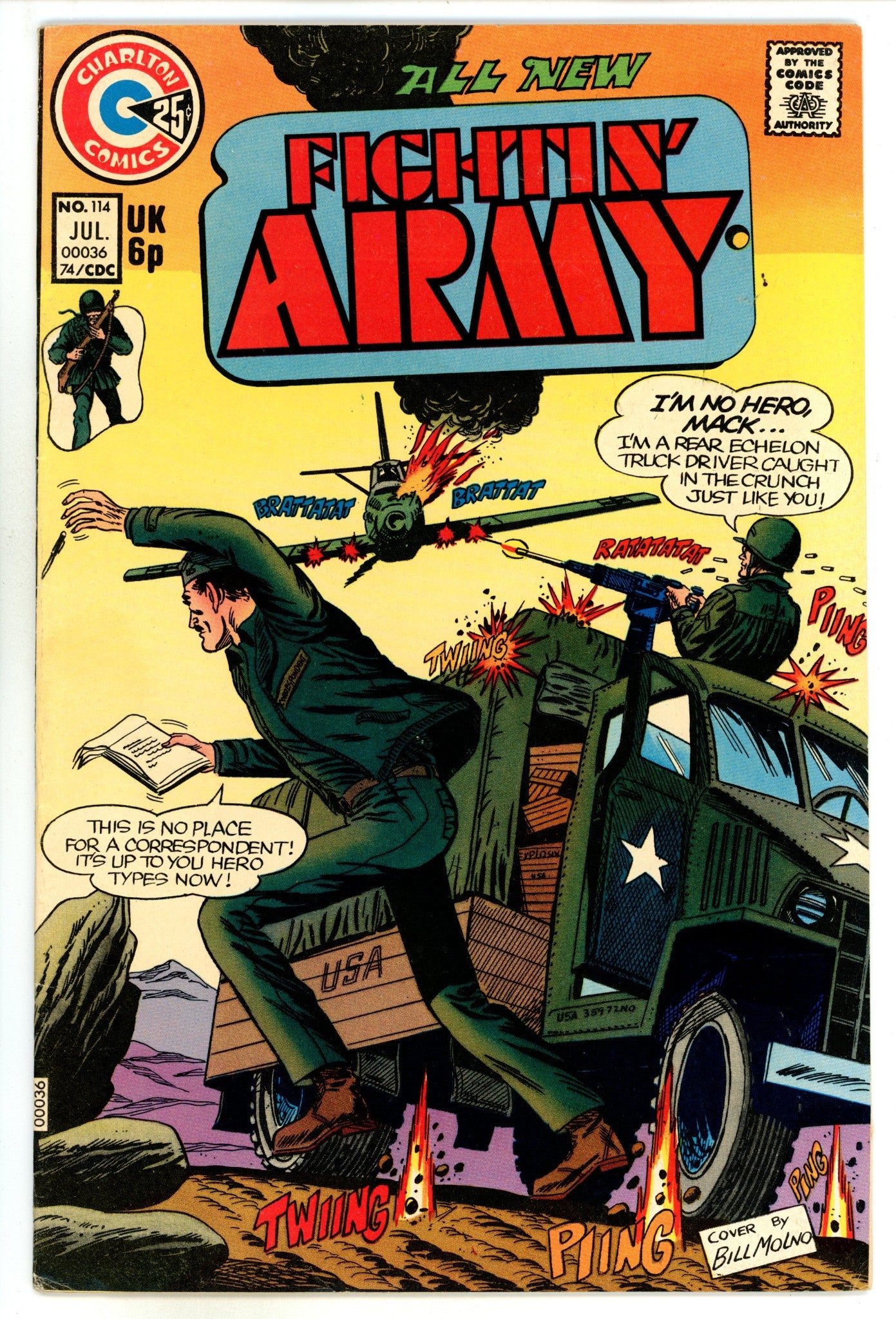 Fightin' Army 114 FN+ (6.5) (1974) 