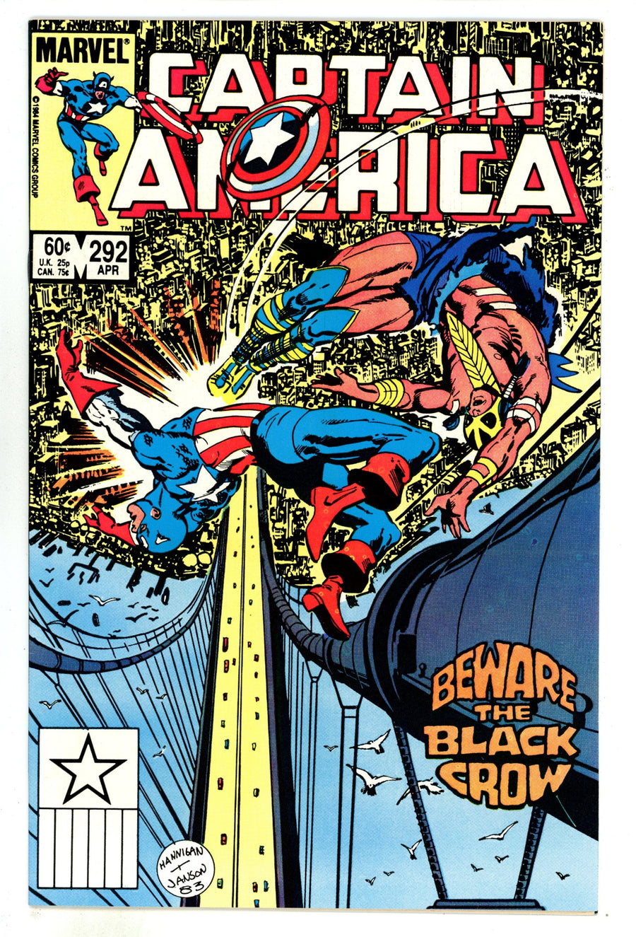Captain America Vol 1 292 High Grade (1984) 