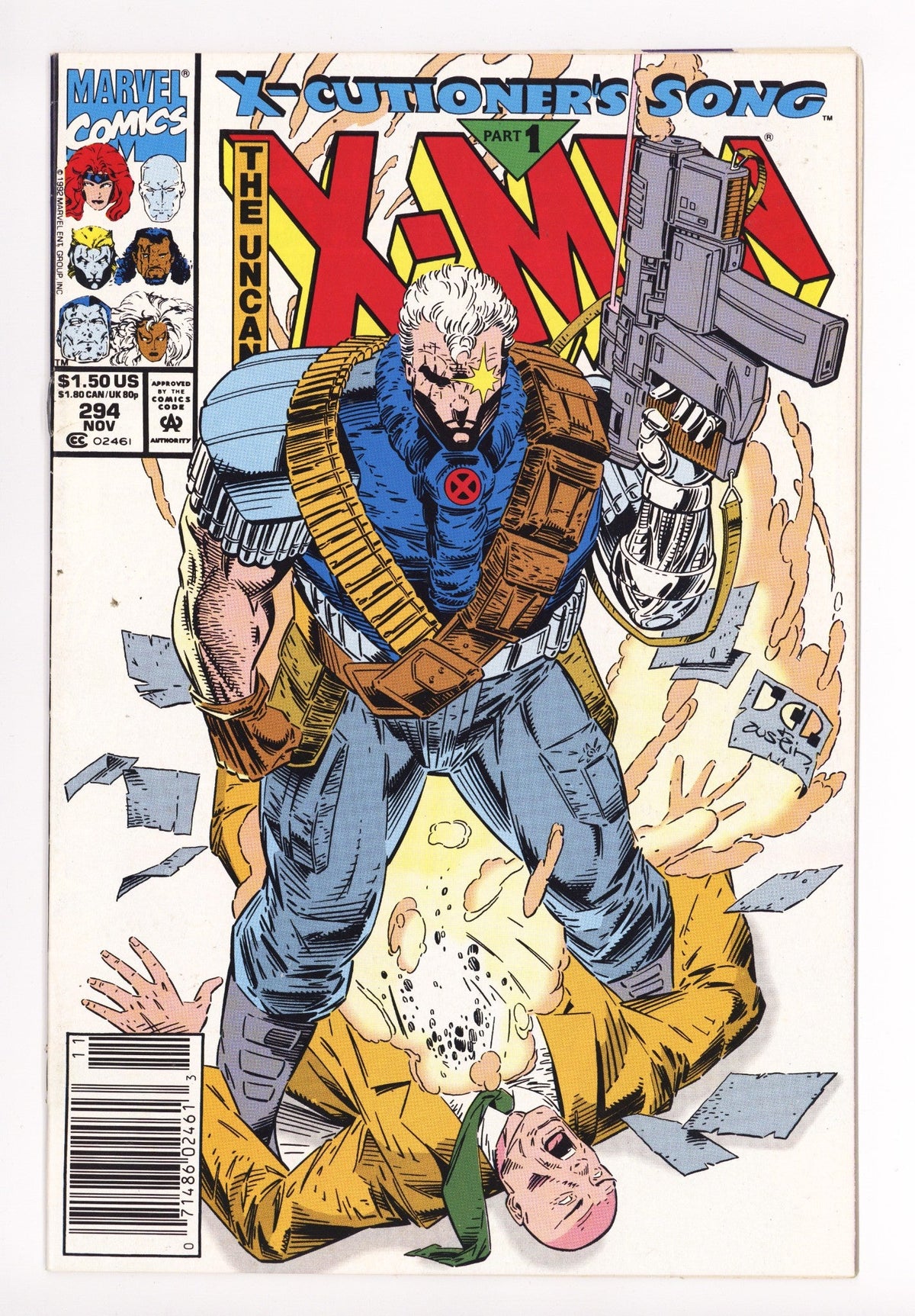 The Uncanny X-Men Vol 1 294  Mid Grade   (1992)   Newsstand