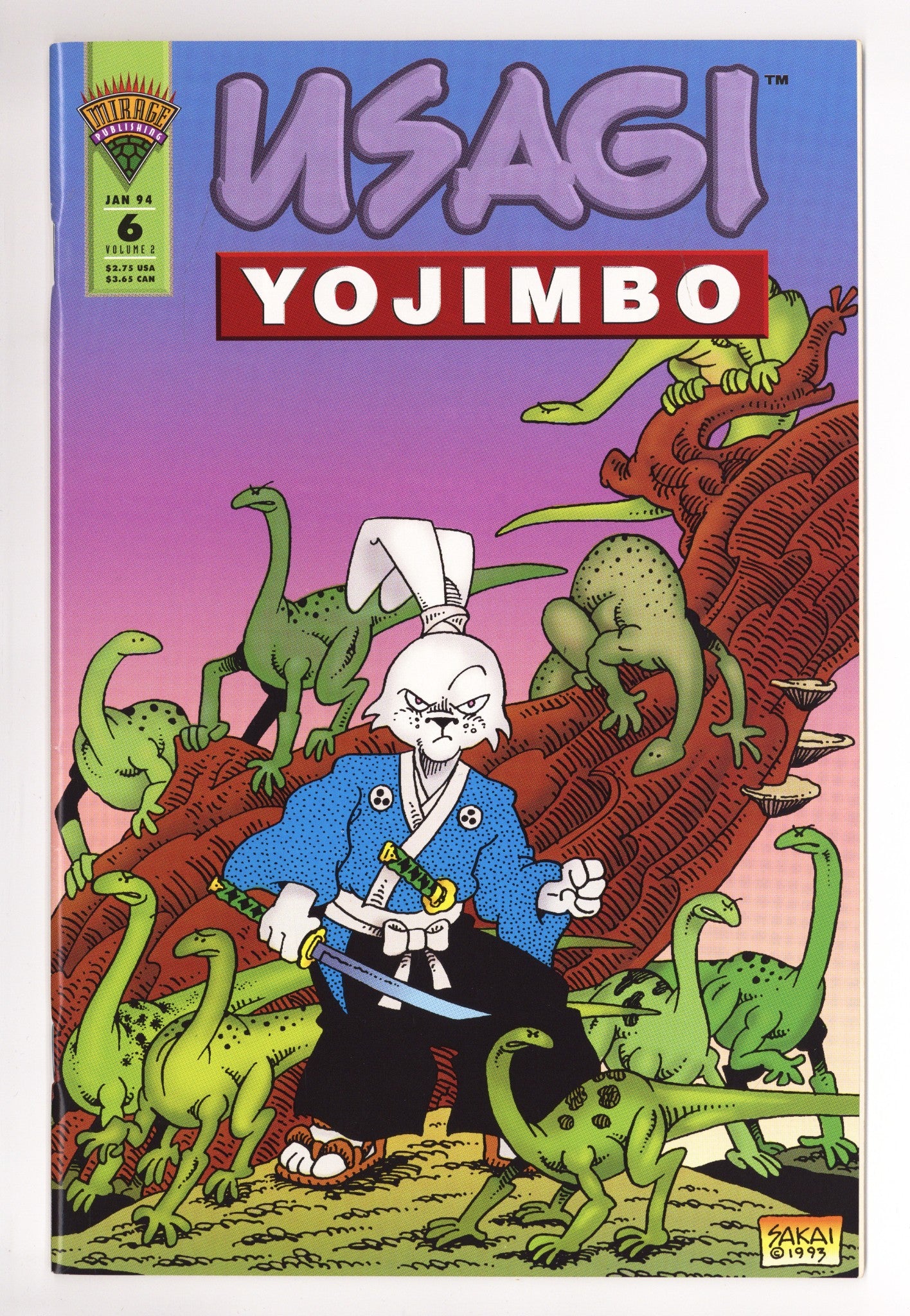 Usagi Yojimbo Vol 2 6 Mid Grade (1994) 