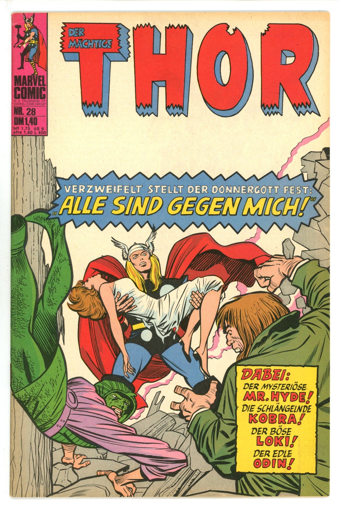 Thor Vol 1 28 German VF (1975)